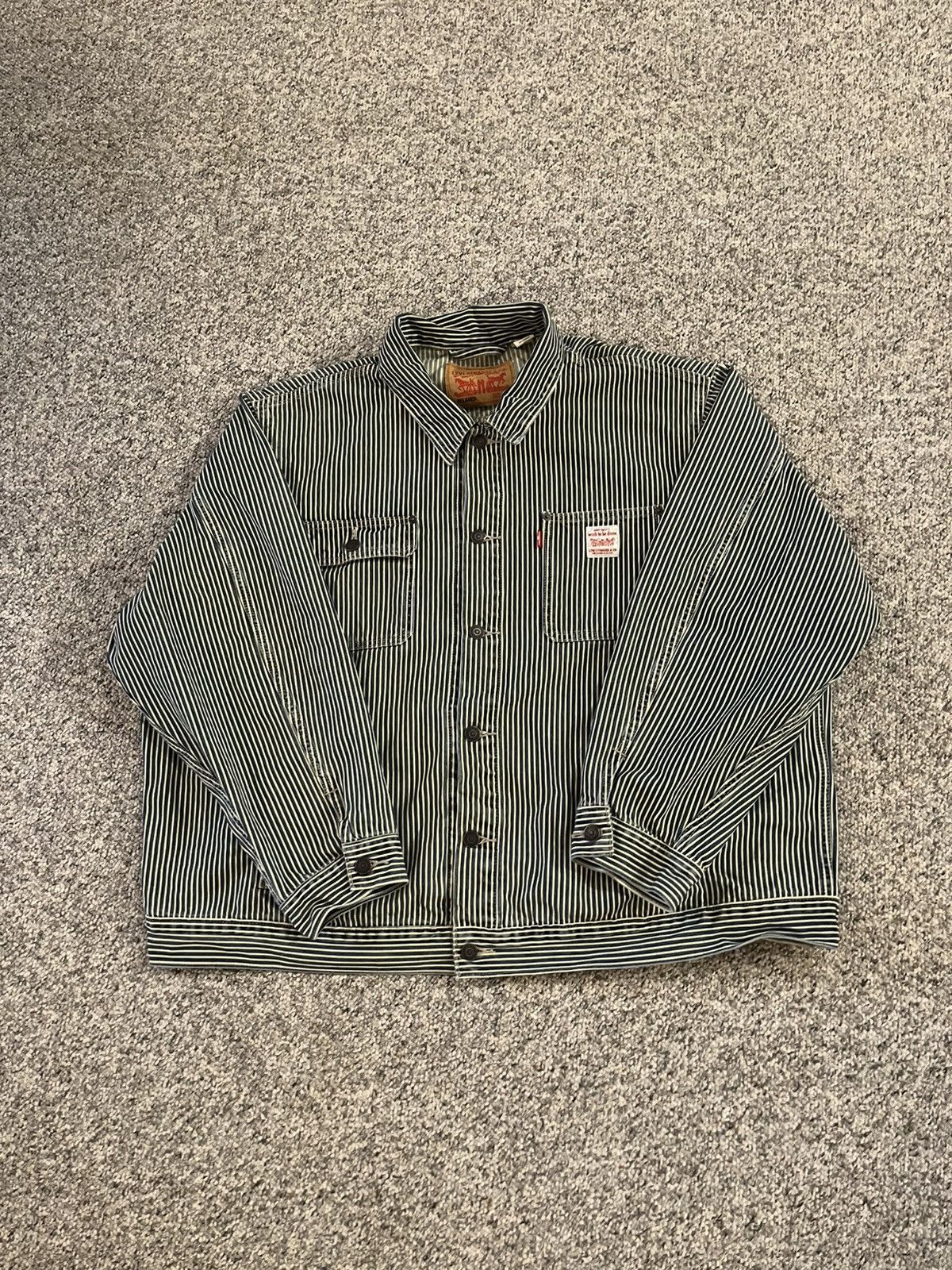 Striped Sunrise Trucker Jacket
