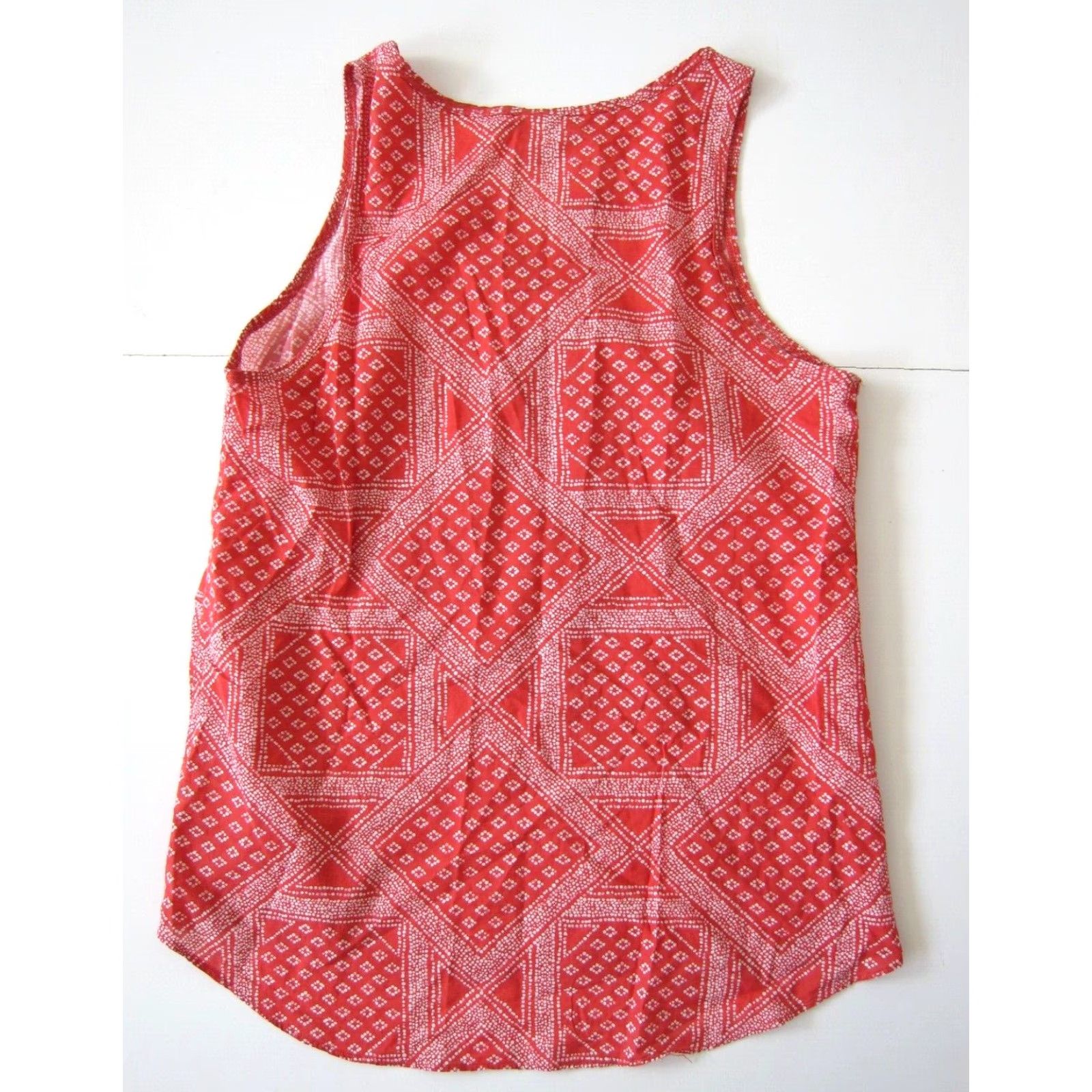 The North Face The North Face 100% Cotton Red White Floral Sleeveless Tank Blouse M Women Medium Size M / US 6-8 / IT 42-44 - 2 Thumbnail