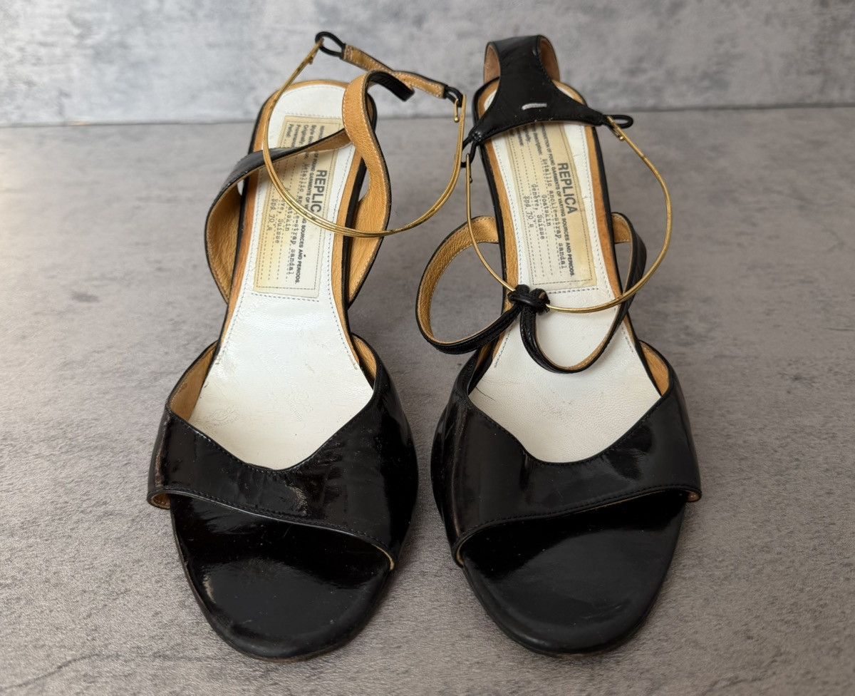 Maison Margiela MAISON MARGIELA - AW05 LINE 22 GOLD BANGLE STRAP HIGH-HEELS Size US 8 / IT 38 - 2 Thumbnail