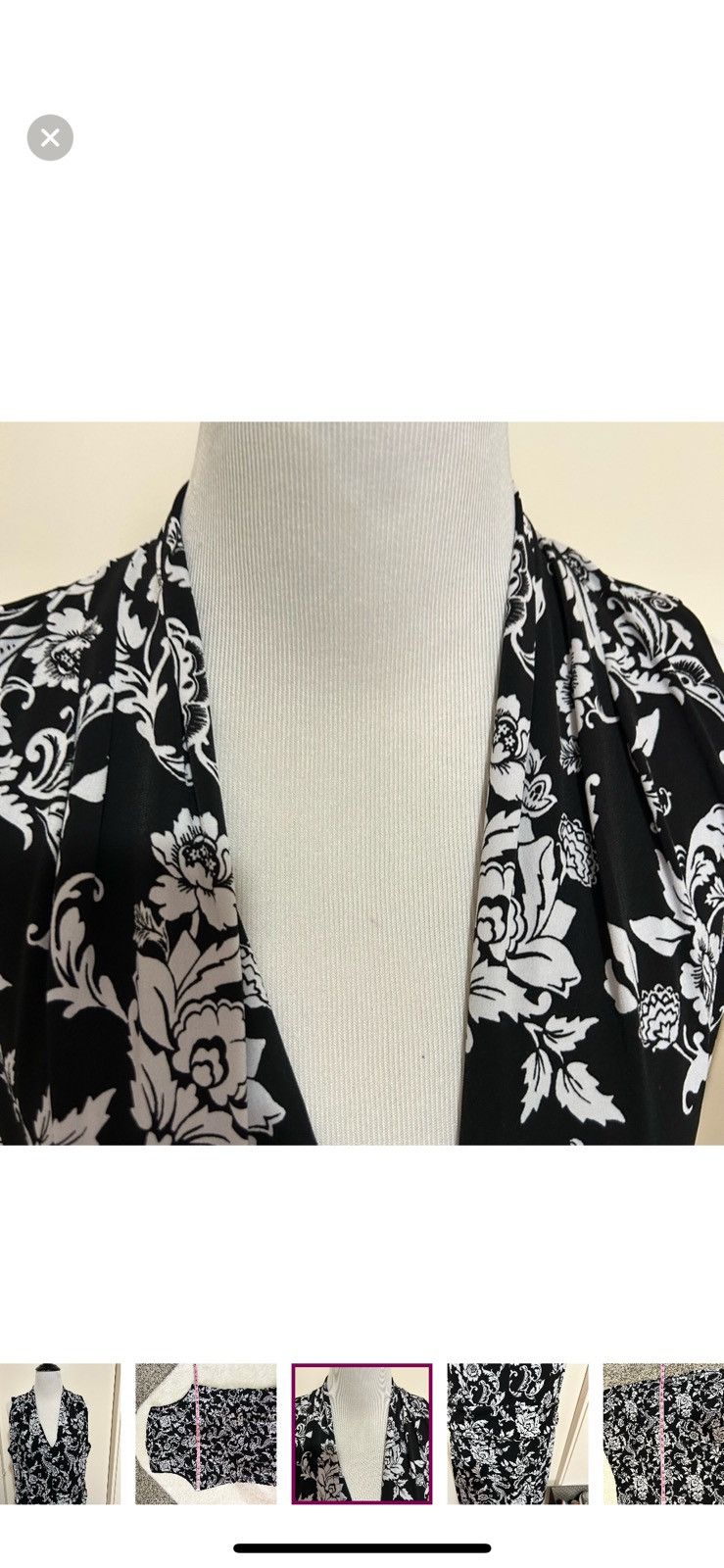 White House Black Market White House black market large floral maxi dress Size L / US 10 / IT 46 - 4 Thumbnail