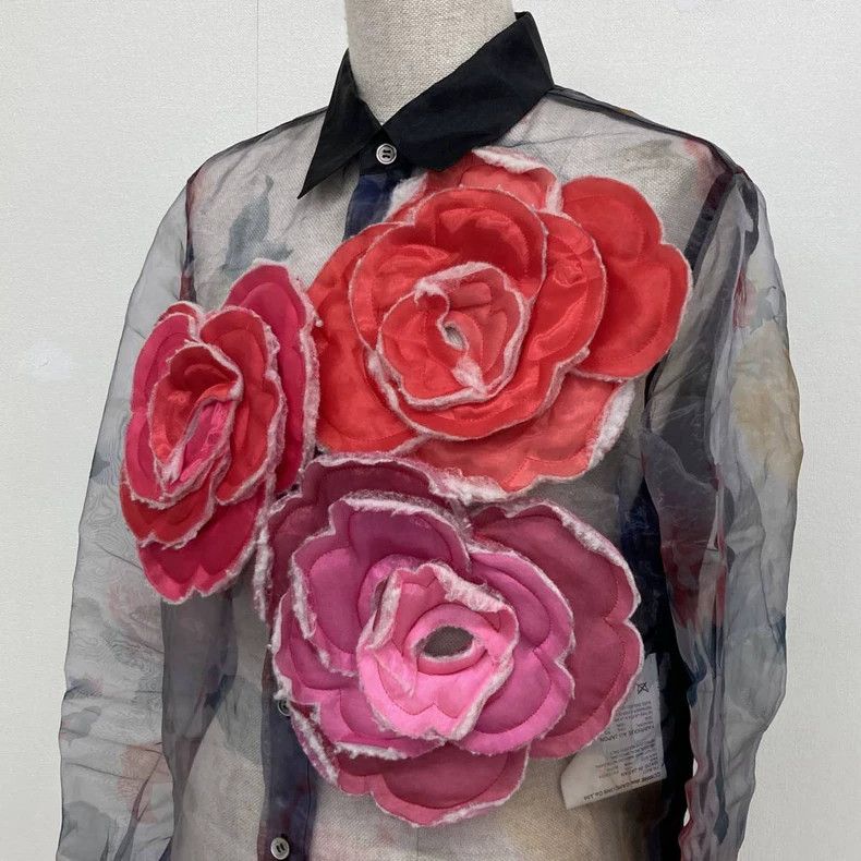 Comme des Garcons Comme Des Garcons Three-dimensional rose shirt Size M / US 6-8 / IT 42-44 - 4 Thumbnail