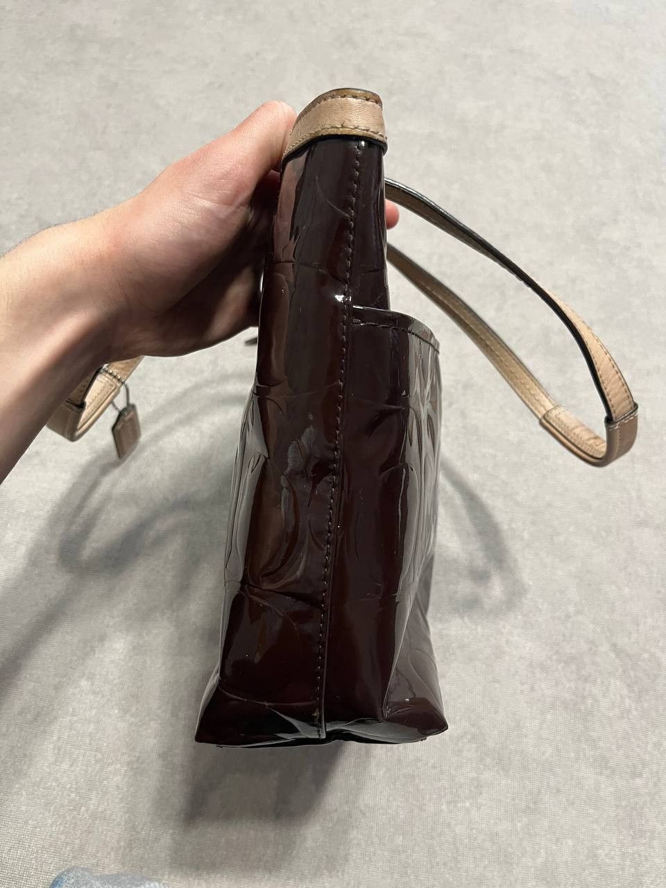 Coach Rare Coach Monogram Brown Women`s Large Bag Size ONE SIZE - 5 Thumbnail