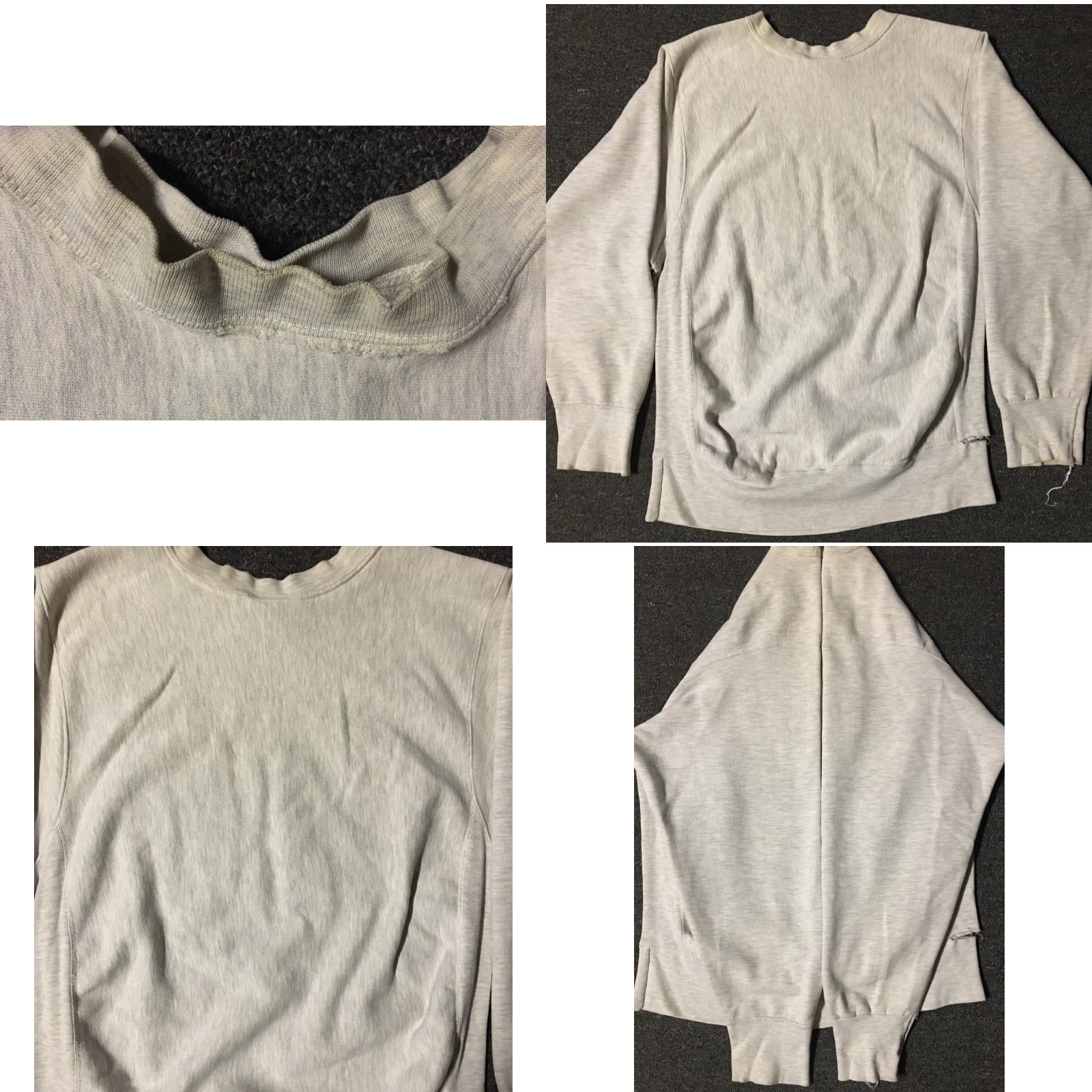 Vintage VINTAGE 90s SJSU Thrashed Faded Distressed Reverse Weave Sweatshirt S Gray Men MV Sport Pullover Grunge College PE Sweatshirt Size US S / EU 44-46 / 1 - 8 Thumbnail