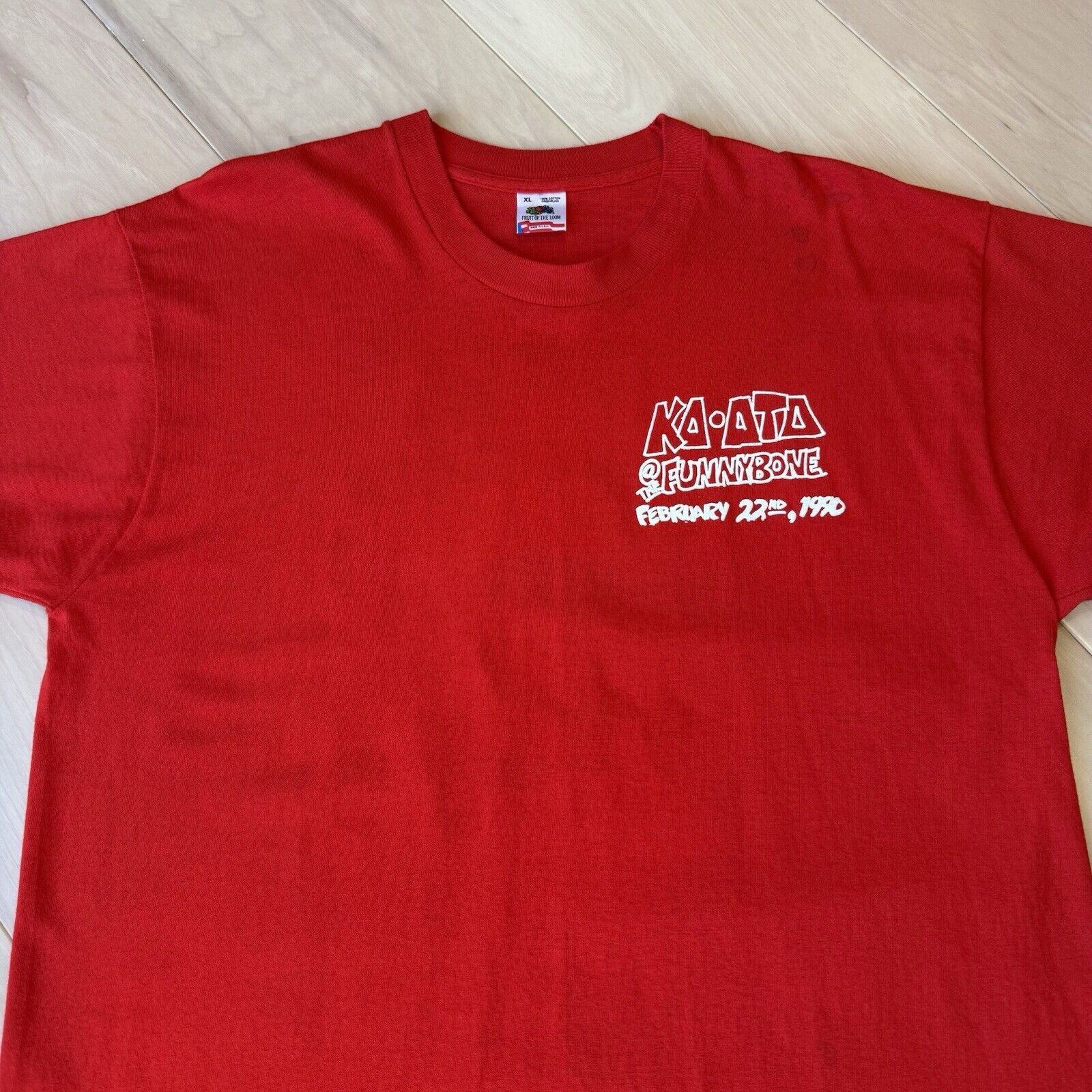 Vintage Vintage College Frat Shirt XL Red 90s Funny Bone Cartoon Run Size US XL / EU 56 / 4 - 3 Thumbnail