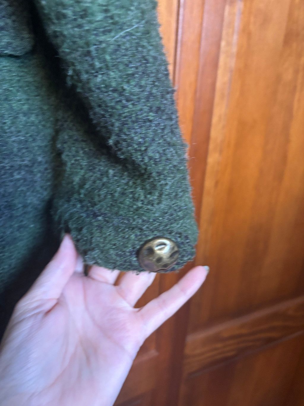 The Unbranded Brand Artisan de Luxe Toggle Coat Faux Fur Hood Green M Size US M / EU 48-50 / 2 - 23 Thumbnail