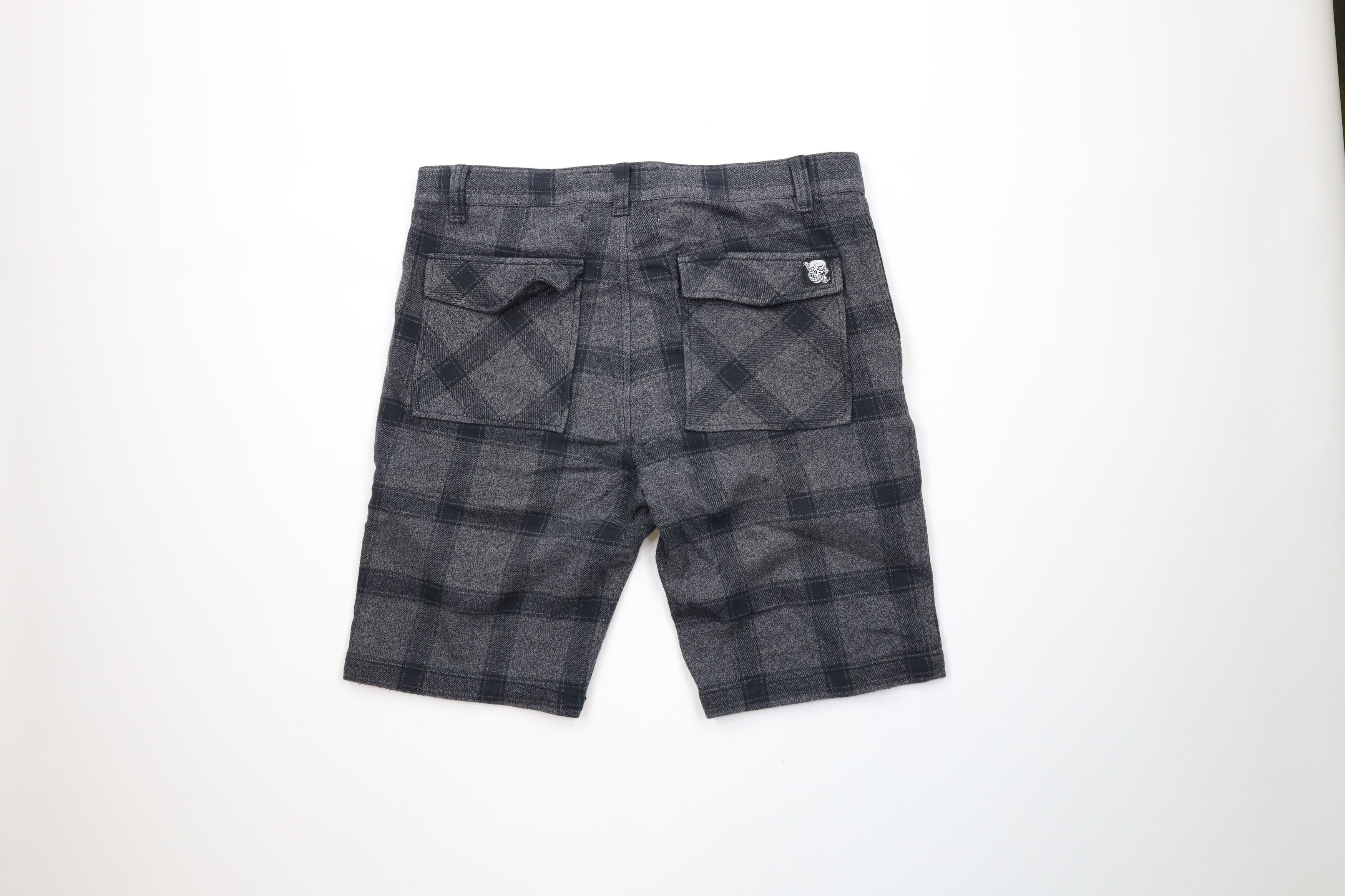 Fox Racing × Vintage Vintage Fox Racing Spell Out Flannel Shorts Checkered Plaid Size US 34 / EU 50 - 8 Thumbnail