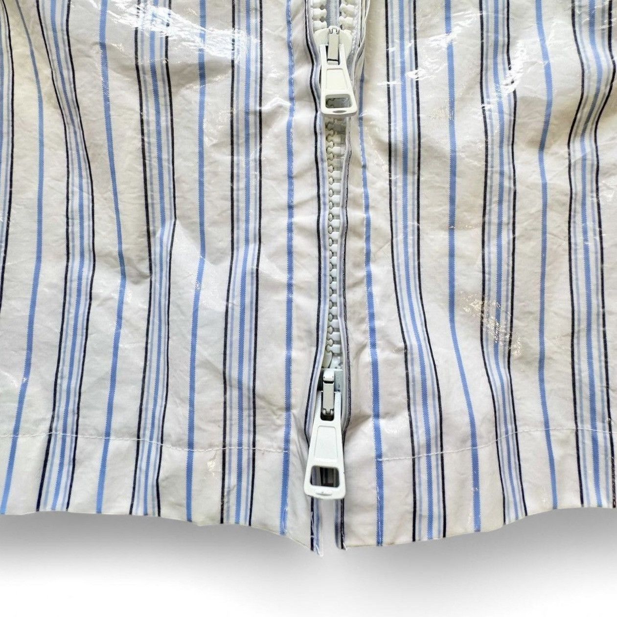 Acne Studios Acne Studios Ashdown Blue/White Striped Rain Jacket-IT48 (M) Size US M / EU 48-50 / 2 - 6 Thumbnail