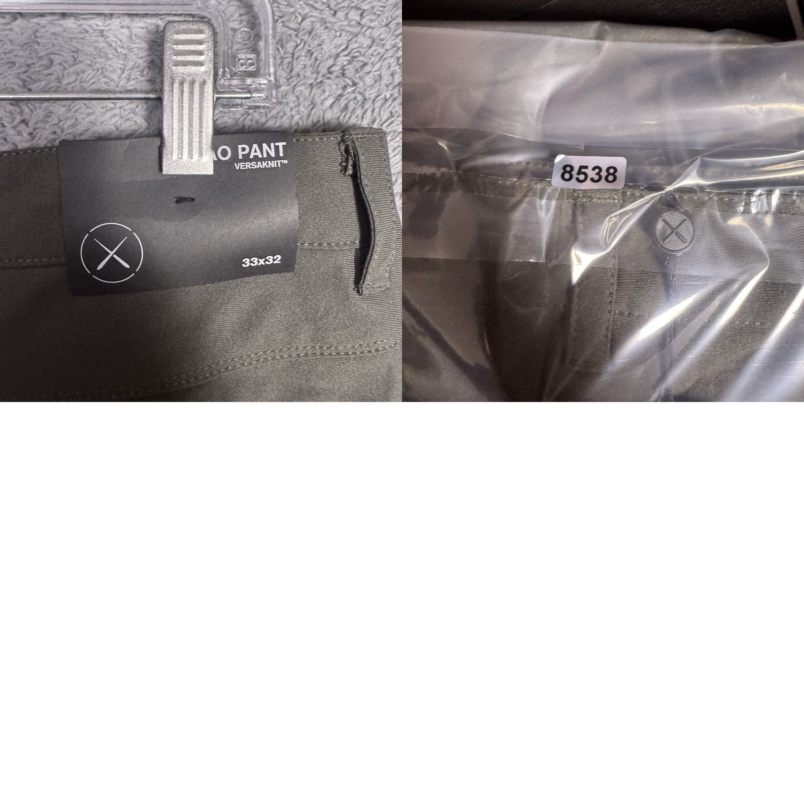 UES Clothing Cuts AO Pant Men Slim Fit Slate Tech Chino 33x32 Versaknit 33/32 MB10142VCM Size US 33 - 9 Thumbnail