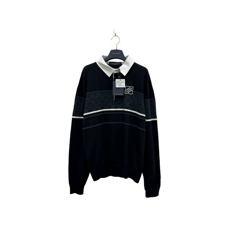 Louis Vuitton The Latest Color-Block Long-Sleeve Polo Shir