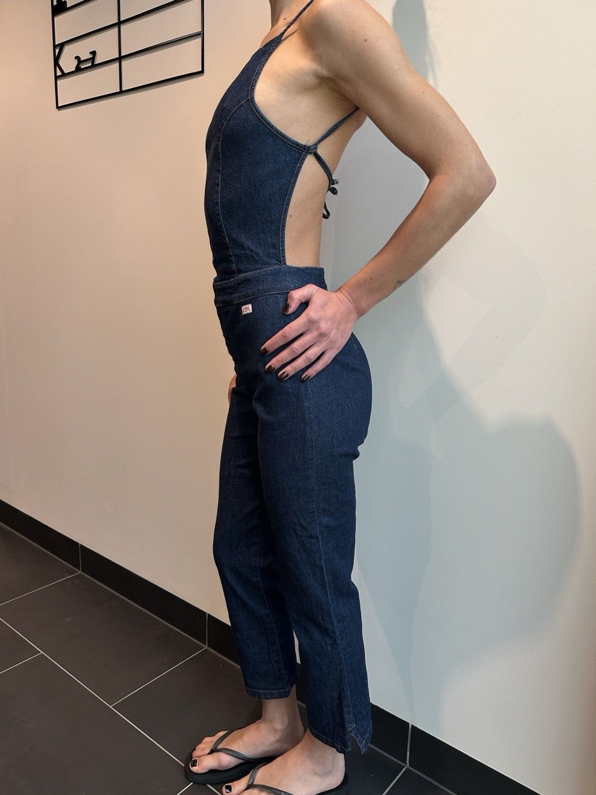 Miss Sixty Miss Sixty Jumpsuit Open Back Vintage Y2k Festival Denim Size 26" / US 2 / IT 38 - 11 Thumbnail