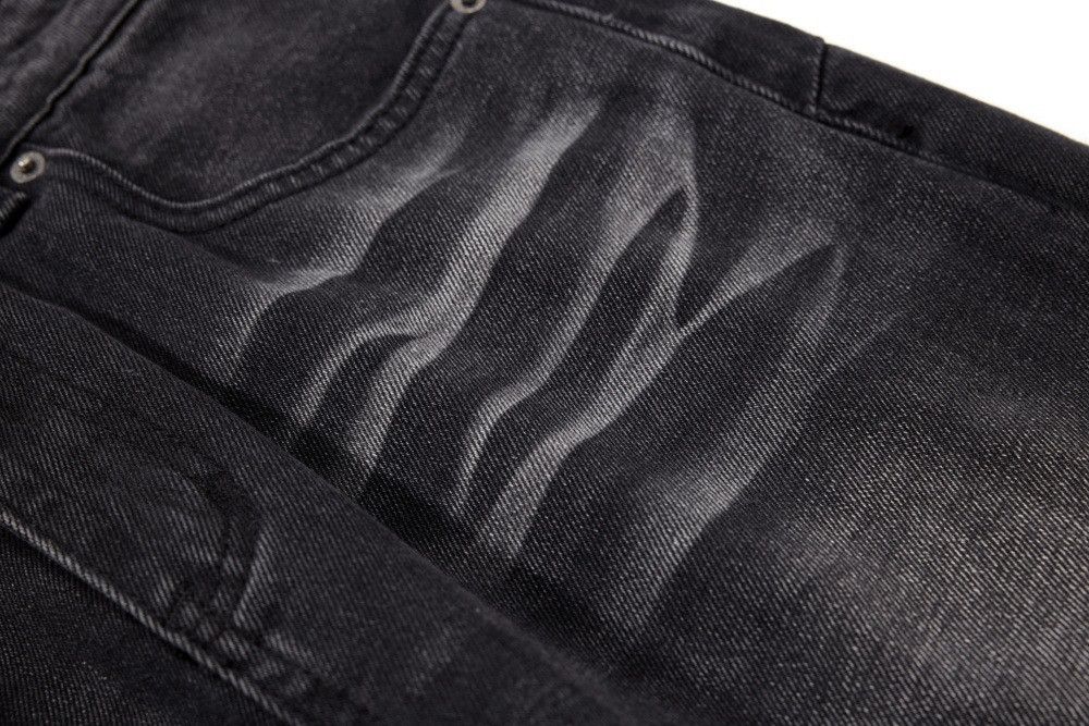 Vintage Retro Men's Punk Washed Distressed Flare Jeans Size US 32 / EU 48 - 4 Thumbnail