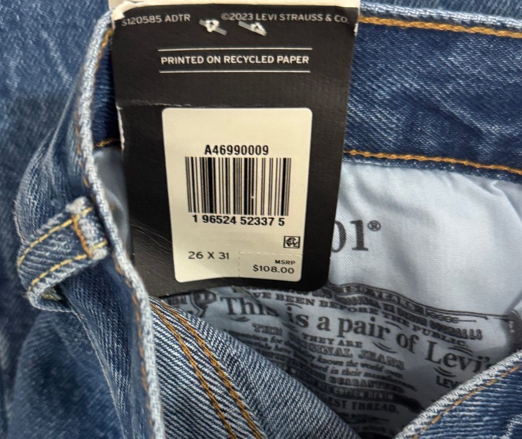 Levi's New Levi's 501 Tapered Leg Jeans Size 26 x 31, Style '81 Size 26" / US 2 / IT 38 - 10 Thumbnail