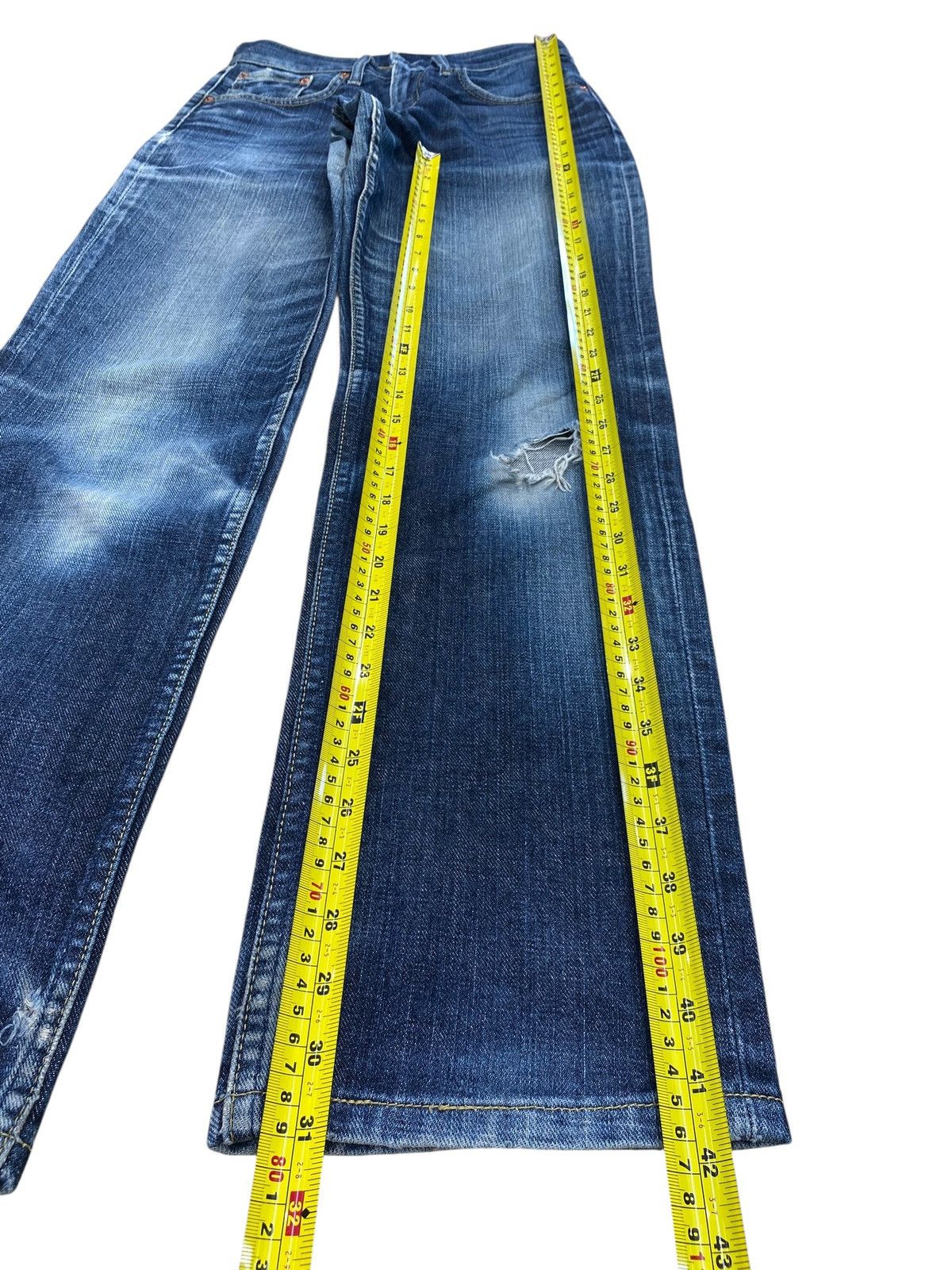 Levi's Levi’s Acid Blue Wash Whiskers Style Ripped Jeans Size US 28 / EU 44 - 10 Thumbnail