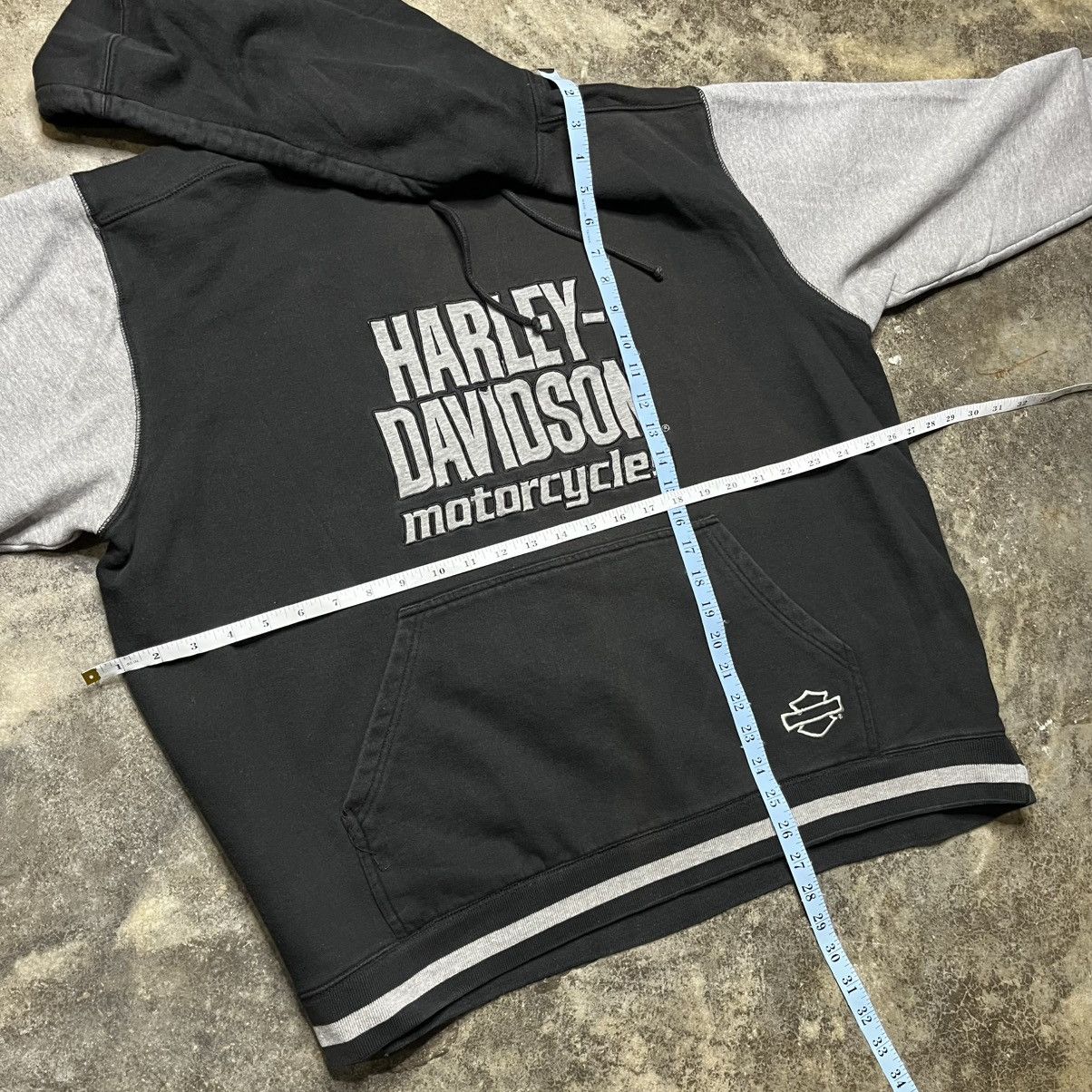 Vintage vintage harley davidson black baggy biker hoodie Size US XL / EU 56 / 4 - 4 Thumbnail