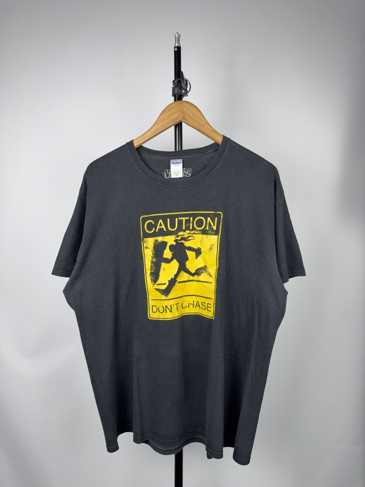 Vintage League of Legends LoL Caution Don’t Chase Meme T-Shirt L-XL Size US L / EU 52-54 / 3 - 1 Thumbnail