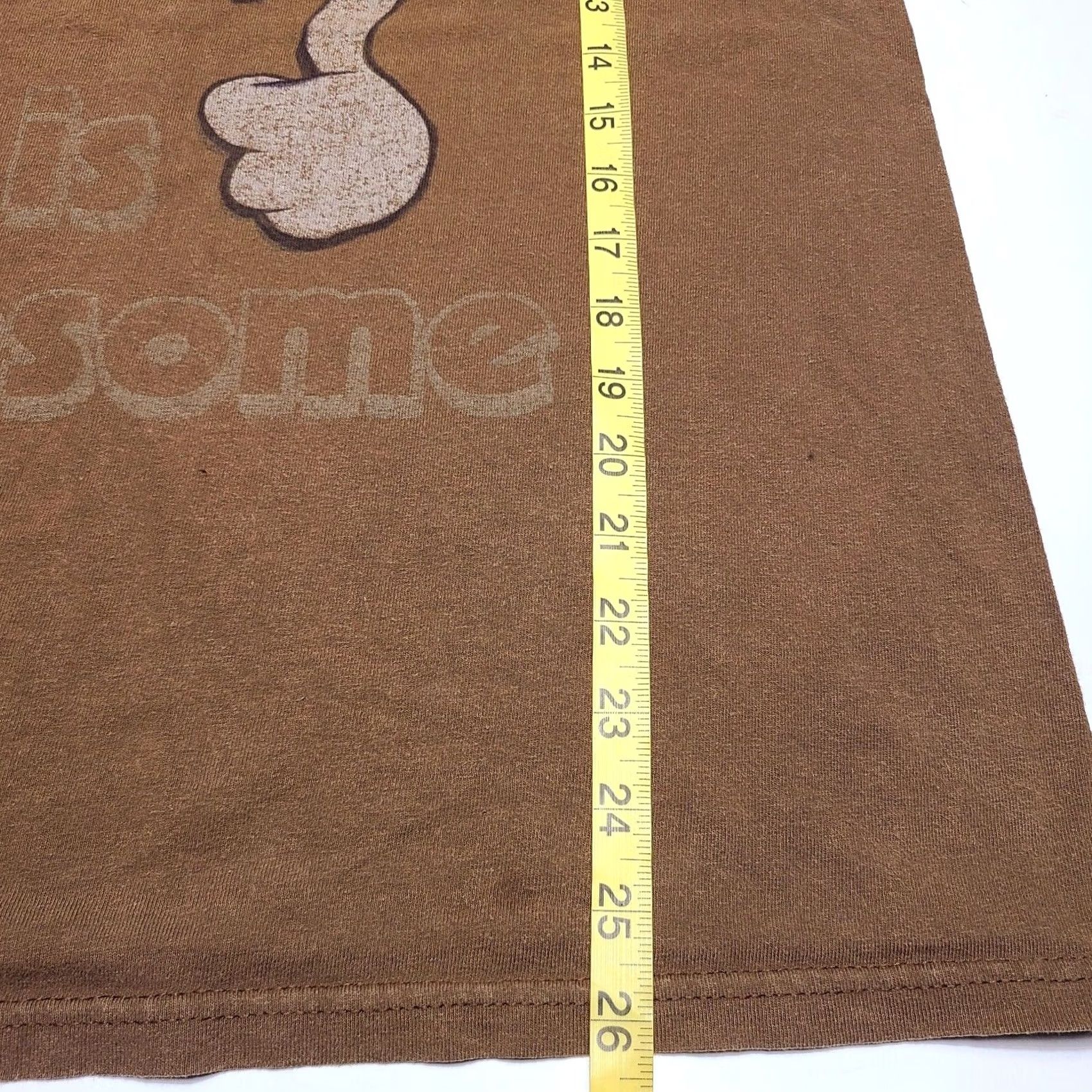 Vintage VINTAGE Looney Tunes Marvin the Martian "This Guy Is Awesome" T-Shirt SZ Large L Mens Short Sleeve Crew Neck Cotton Brown 90s Cartoon Space Size US L / EU 52-54 / 3 - 5 Thumbnail