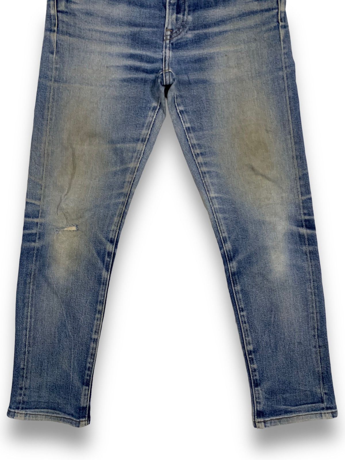 Uniqlo Vintage Uniqlo Selvedge Dirty Mud Washed Distressed Jeans Size US 30 / EU 46 - 10 Thumbnail