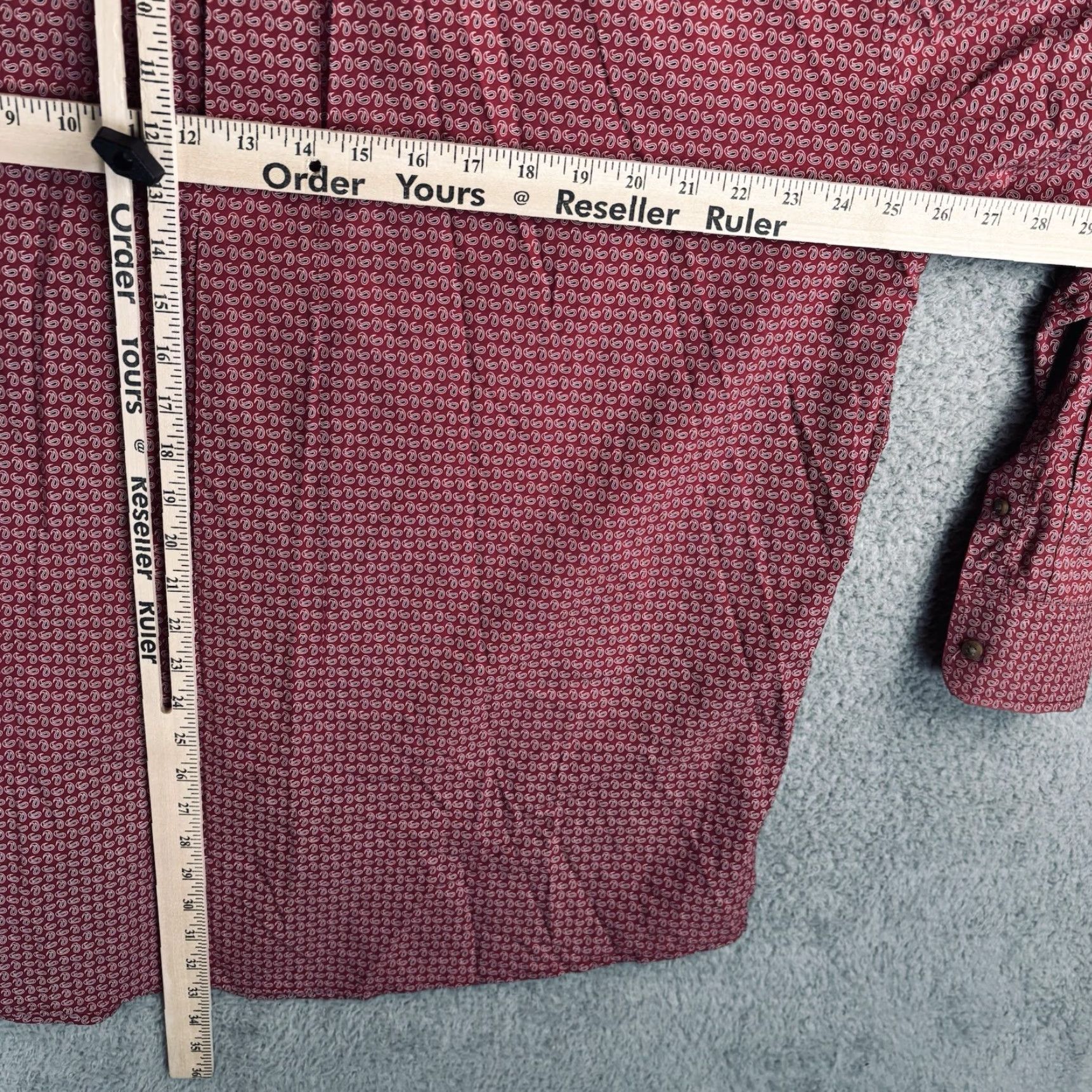 Wrangler VINTAGE Wrangler Shirt Mens 2XL Red Paisley All Over Print Western Long Sleeve Cowboy Shirt Size US XXL / EU 58 / 5 - 5 Thumbnail