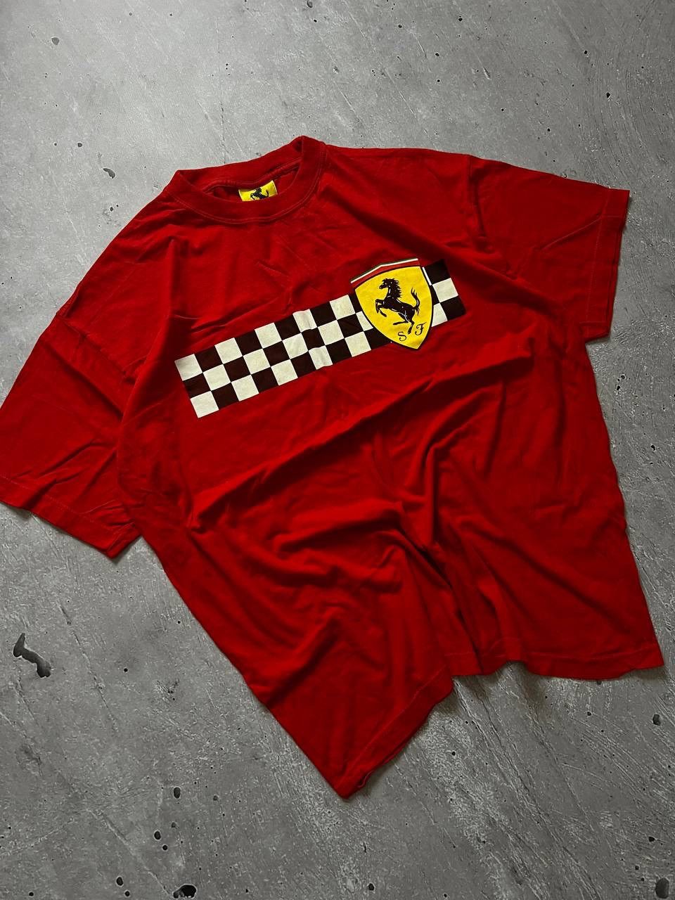 Ferrari Vintage 1996 Ferrari Red T-Shirt Size ХХЛ Size US XXL / EU 58 / 5 - 1 Thumbnail