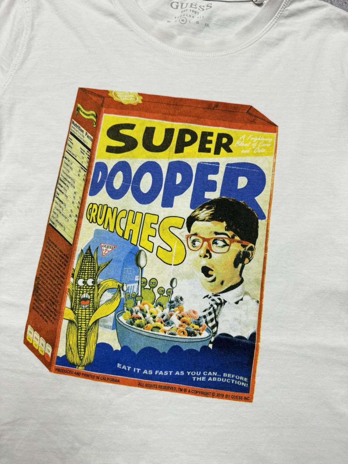 Guess Guess t shirt super dooper crunches humor print Size US M / EU 48-50 / 2 - 2 Thumbnail