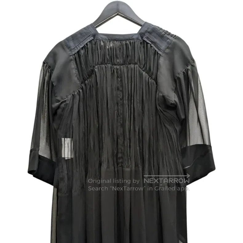Comme des Garcons Comme Des Garcons Chinese-style dress with pleats and frog Size S / US 4 / IT 40 - 4 Thumbnail