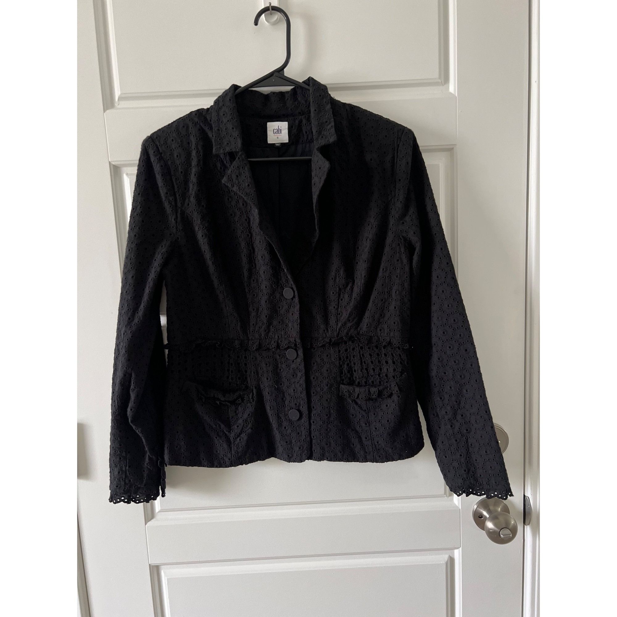 Designer Cabi Flamenco Eyelet Blazer Jacket Size 6 Size M / US 6-8 / IT 42-44 - 5 Thumbnail