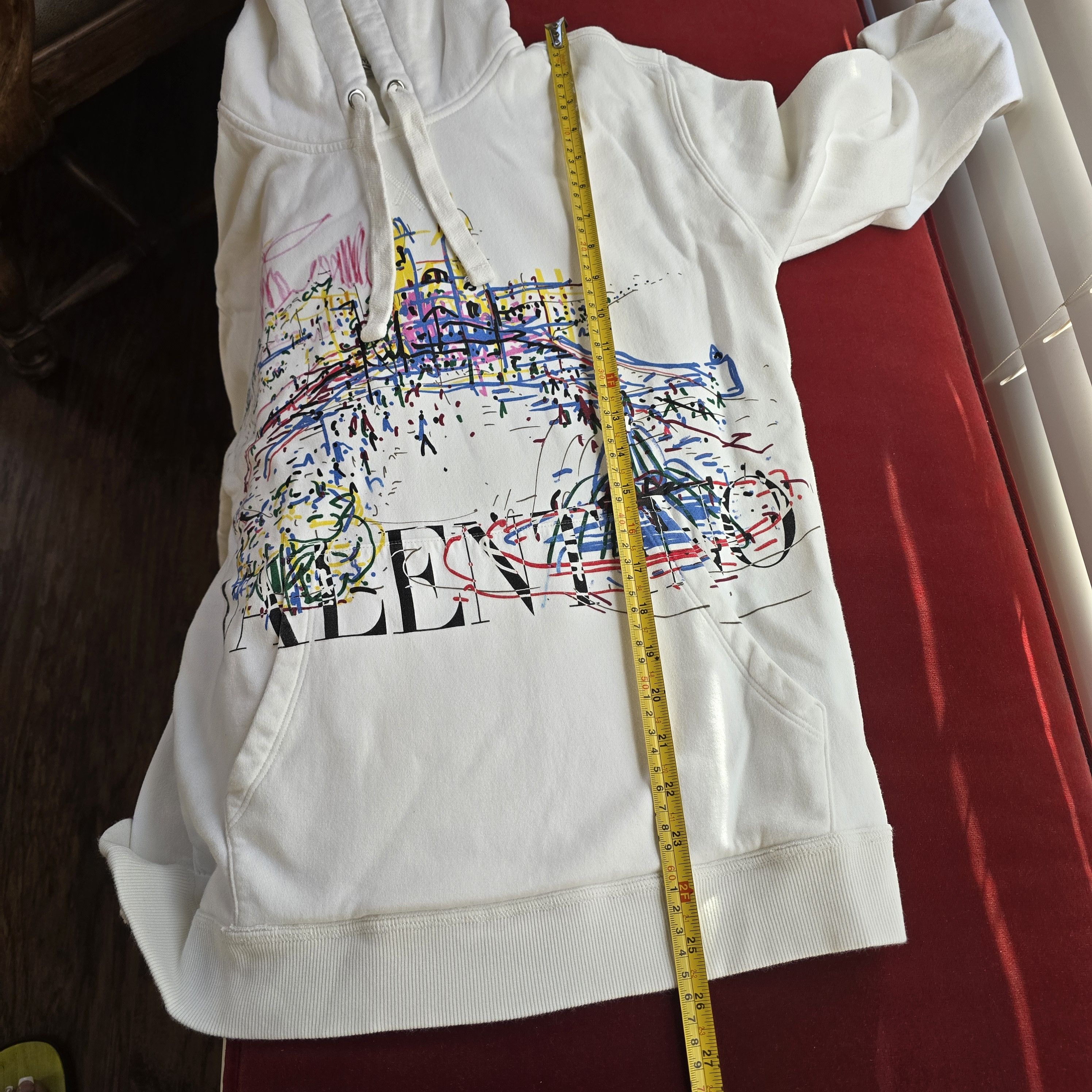 Valentino Valentino White Roman Sketches Hoodie XL Size US XL / EU 56 / 4 - 11 Thumbnail