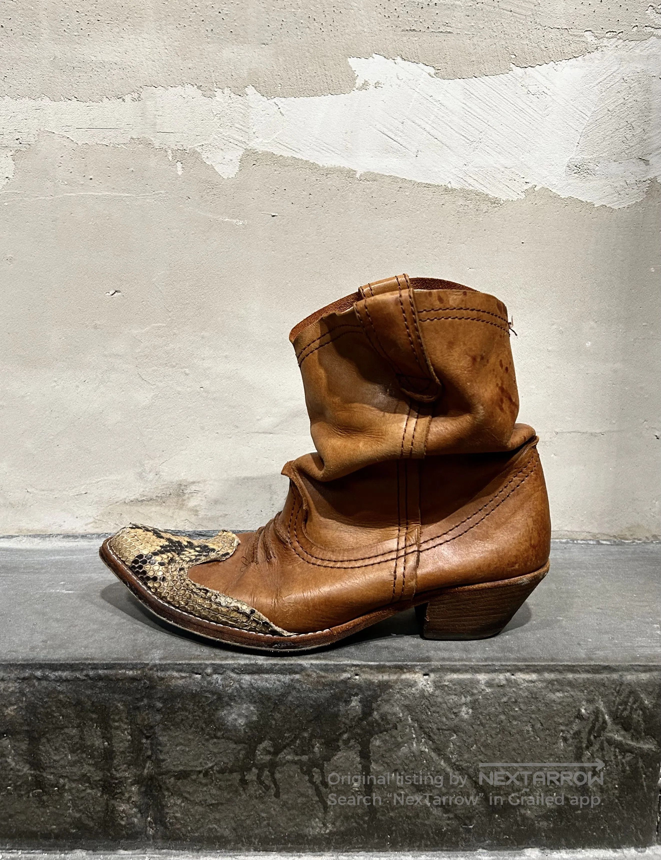 Junya Watanabe Junya Watanabe Man 00s Snakeskin Pointed. Size US 7 / EU 40 - 6 Thumbnail