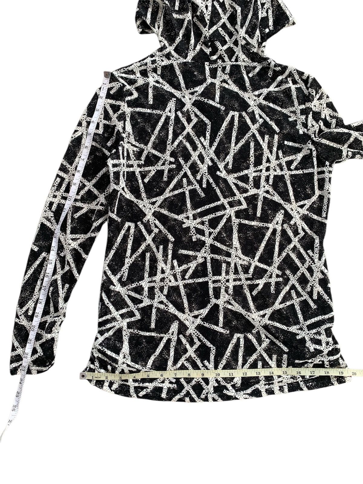 Japanese Brand Qianrisnei Crazy Open Grunge Zip Hoodie Stylish Size M / US 6-8 / IT 42-44 - 11 Thumbnail
