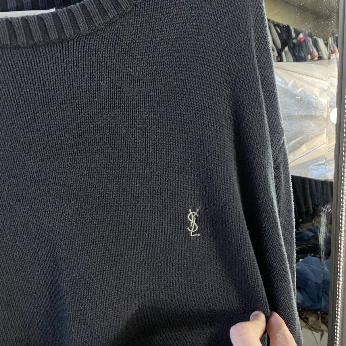 Yves Saint Laurent Vintage 90s Yves Saint Lauren Knit Crewneck YSL Sweater Y2K Size US XL / EU 56 / 4 - 5 Thumbnail