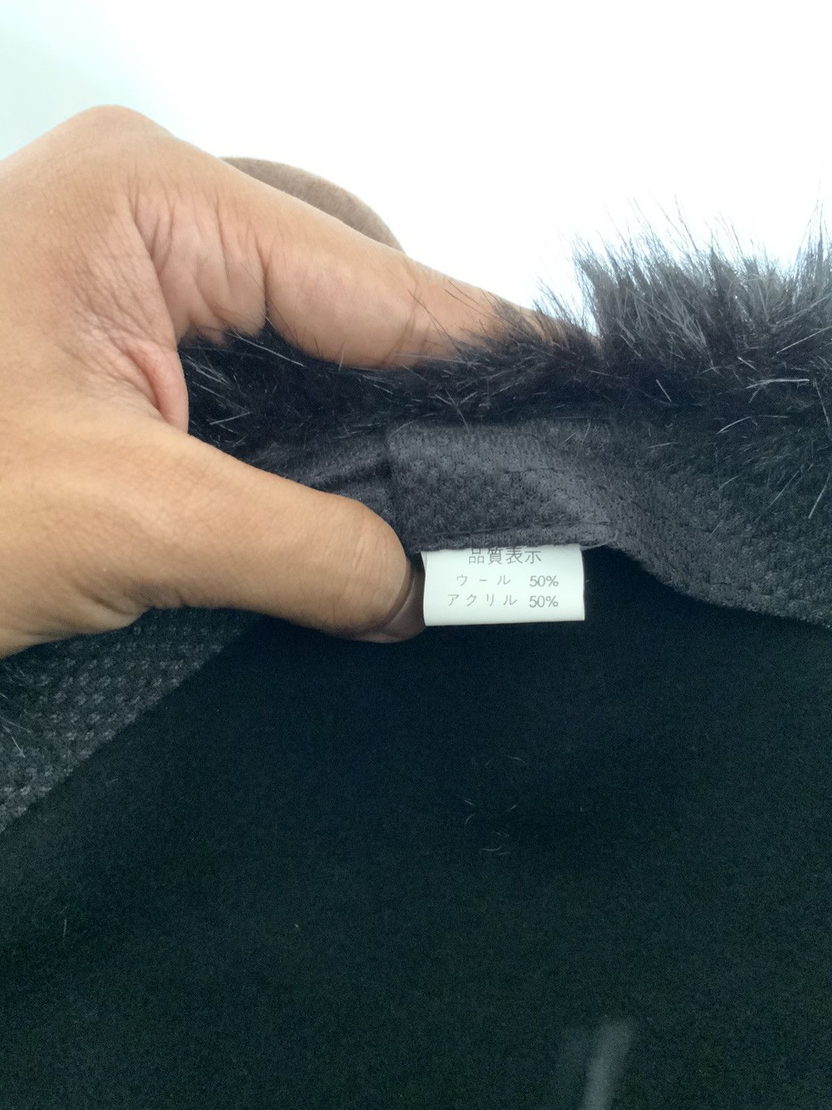 If Six Was Nine Mohair Faux Fur Wool Black Hat Size ONE SIZE - 8 Thumbnail