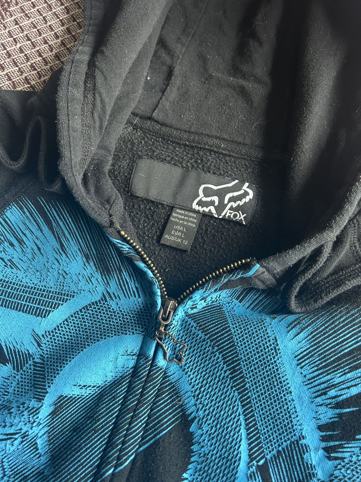 Fox Racing × Vintage FOX Big Logo Y2K Zip Up Hoodie Streetwear Size S Size S / US 4 / IT 40 - 6 Thumbnail