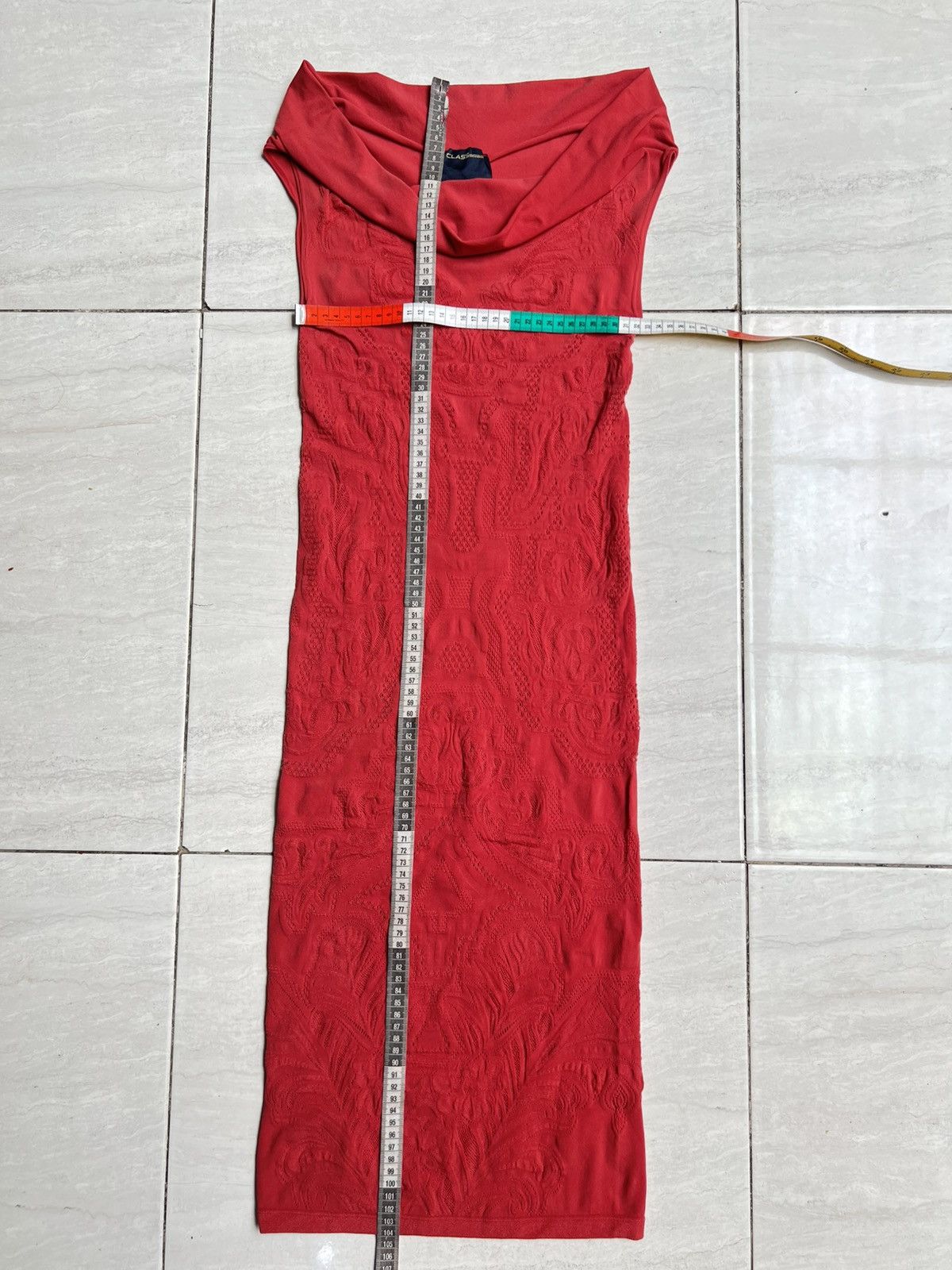 Roberto Cavalli Class Roberto Cavalli Red Midi Dress Size XS / US 0-2 / IT 36-38 - 11 Thumbnail