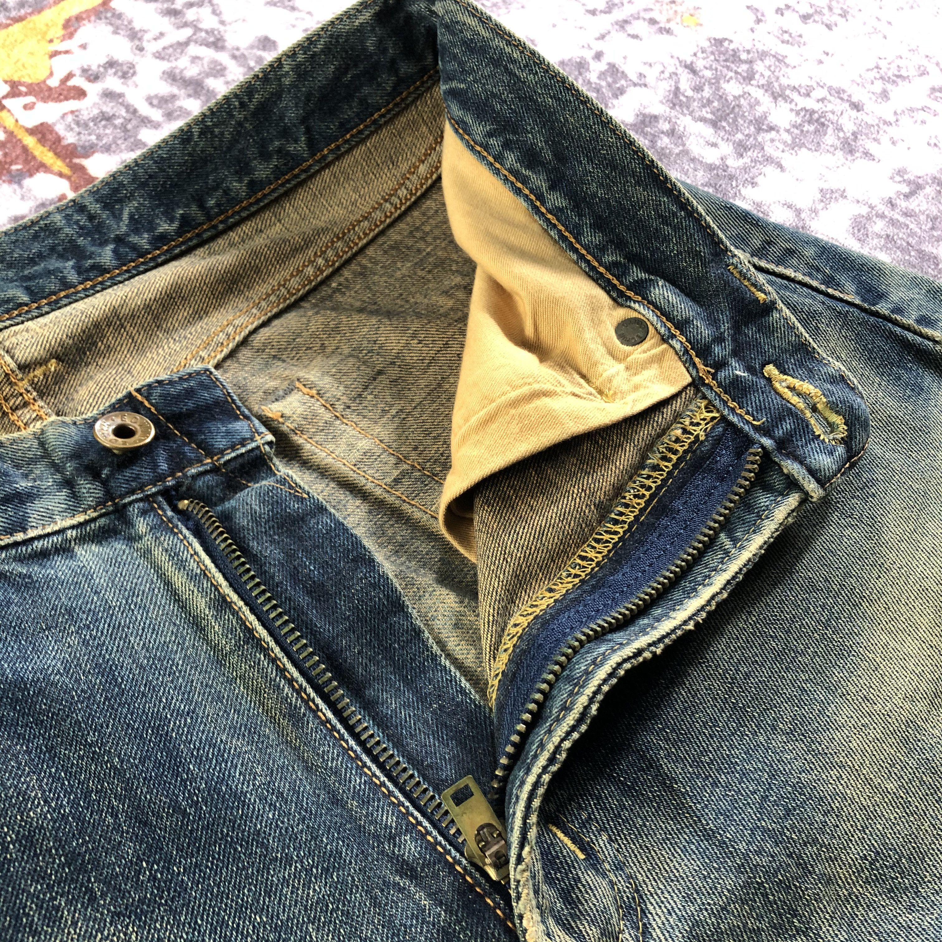 Edwin Vintage Distress Edwin 505 Selvedge Jeans-JM3592 Size US 33 - 6 Thumbnail