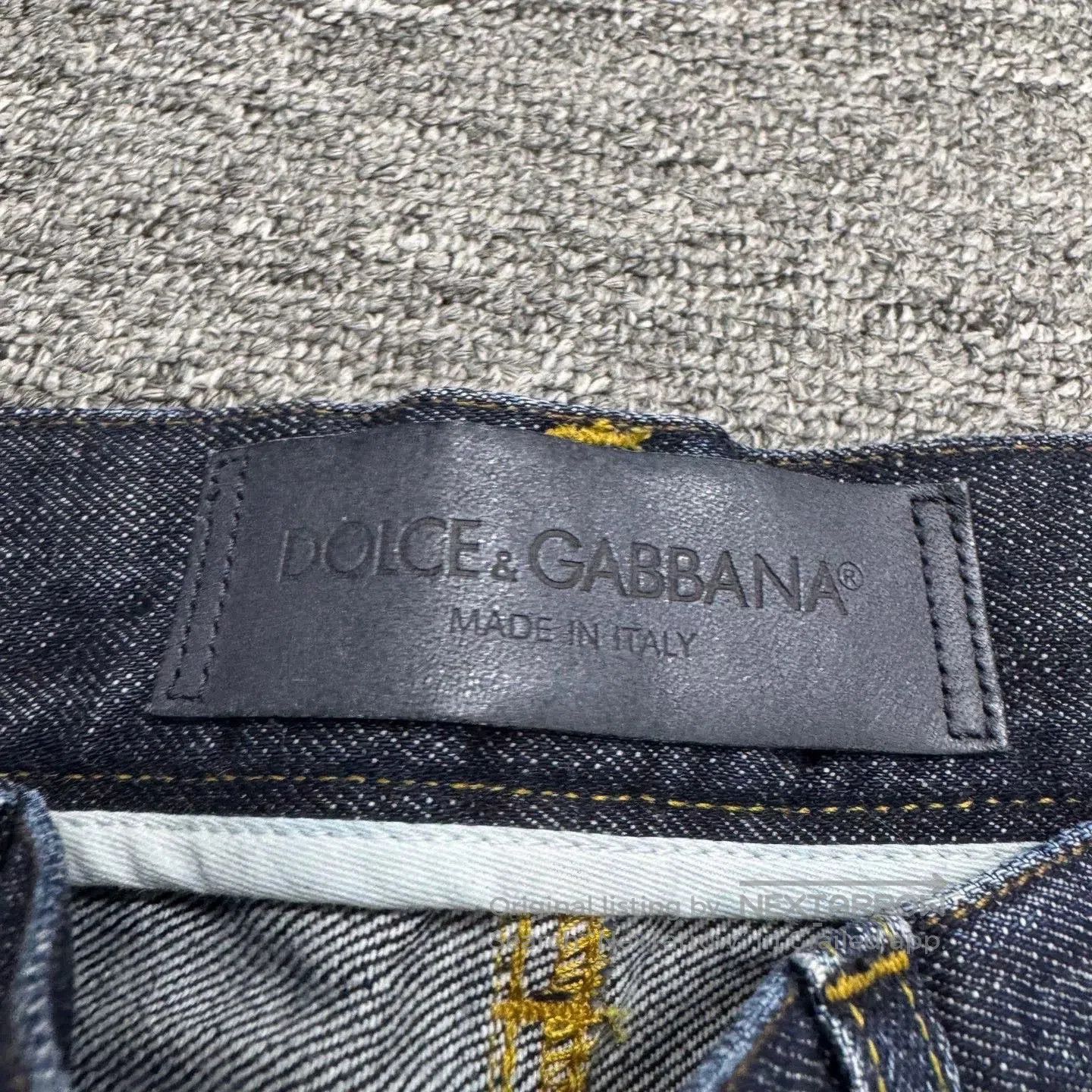 Dolce & Gabbana embroidered vintage denim jeans. Size 41" - 4 Thumbnail