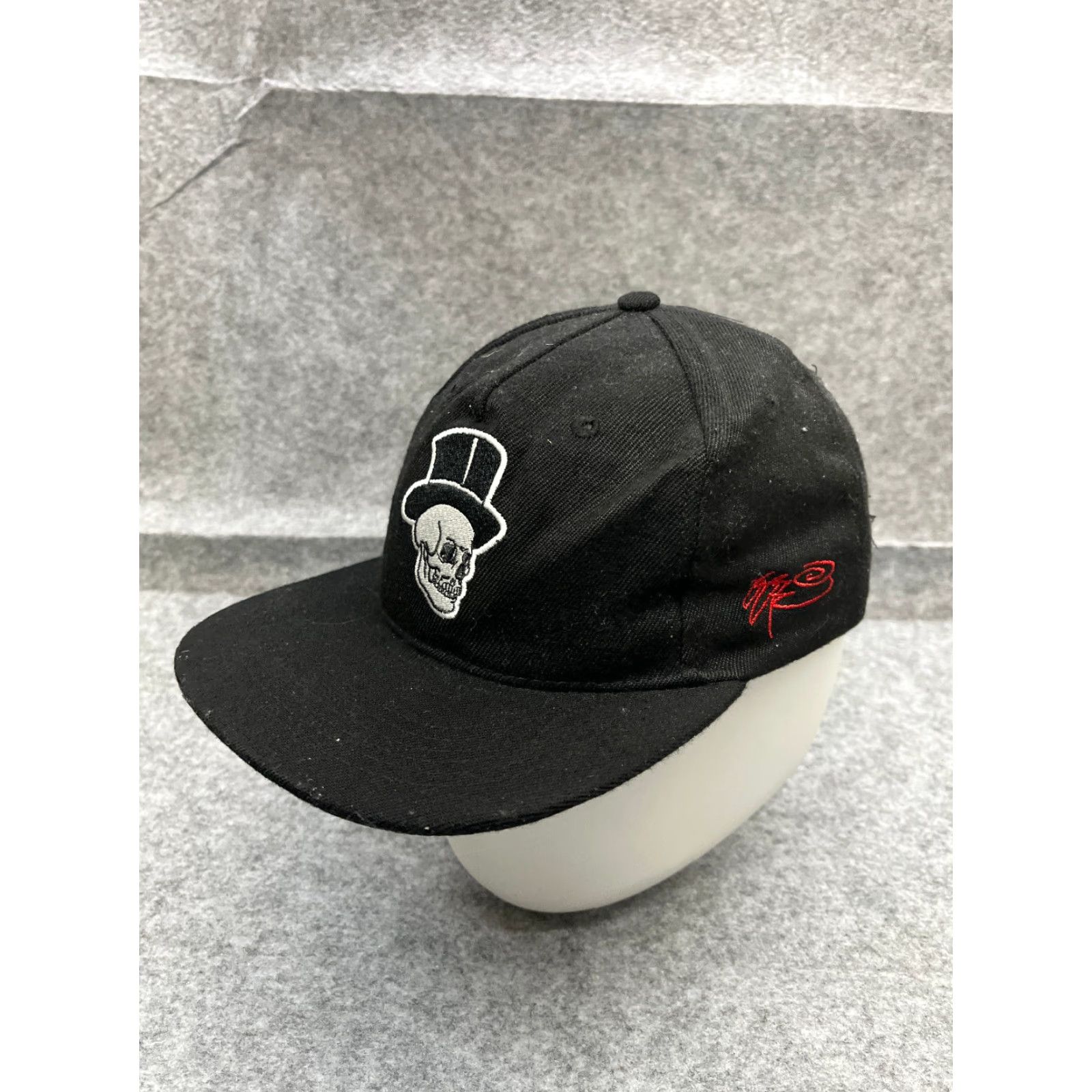 Vintage SSUR Skull Hat Cap Snap Back Adult One Size Black 100% Acrylic Streetwear Hat Mens Adjustable Size ONE SIZE - 4 Thumbnail