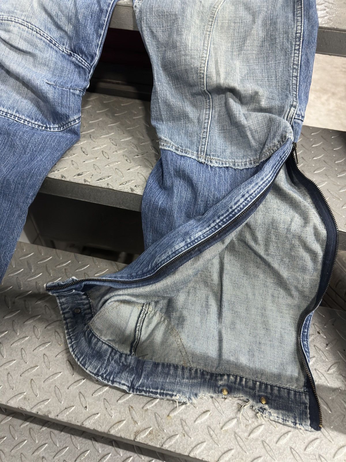 G-Star × Japanese Brand Vintage G Star Raw Baggy Double Knee Jeans Denim Pants y2k Size US 34 / EU 50 - 3 Thumbnail