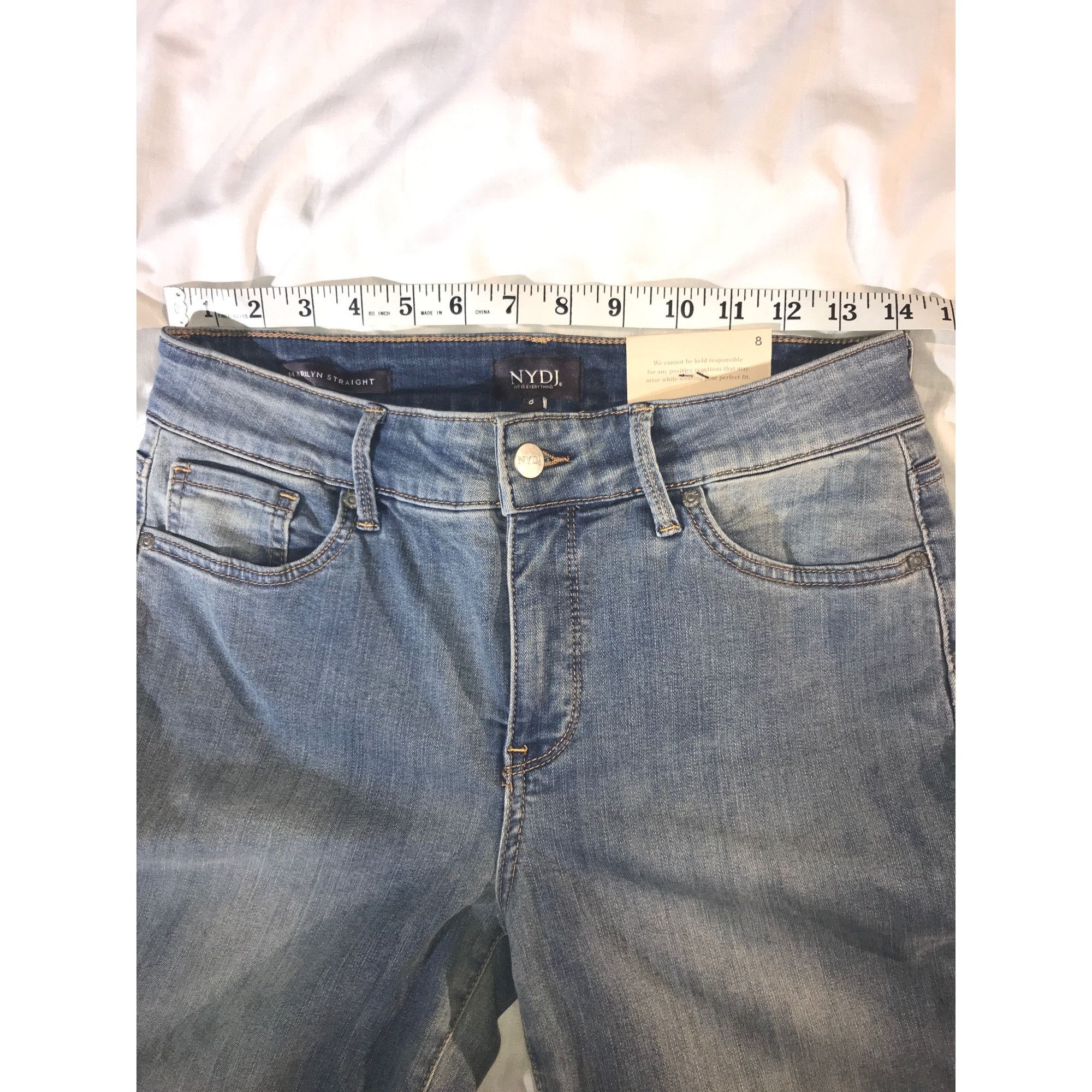 Other NYDJ Women's “Marilyn Straight” Cool Embrace Jeans Size 30" / US 8 / IT 44 - 3 Thumbnail