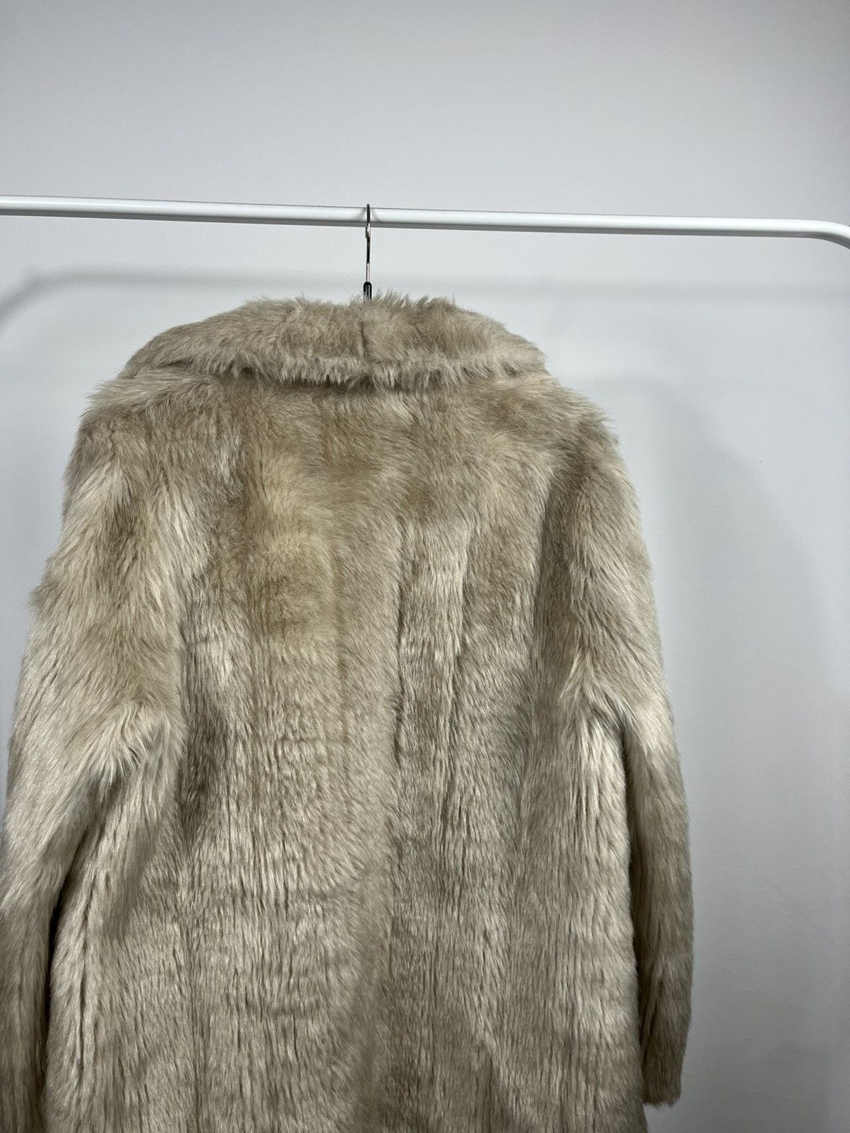 Other Vintage Faux Fur Coat Beige Women’s Size UK 14 EU 42 Size XXL / US 16-18 / IT 52-54 - 14 Thumbnail