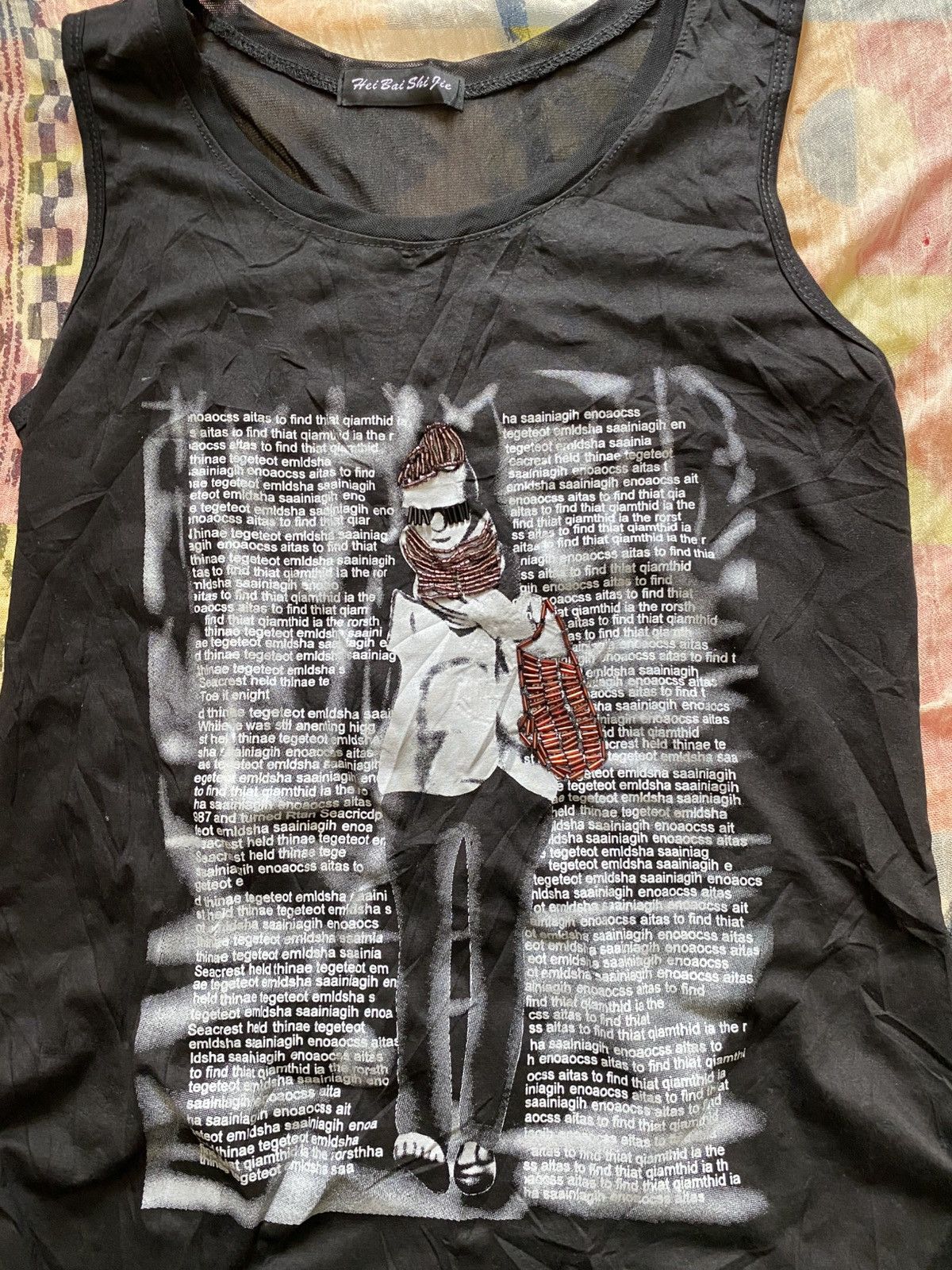 Japanese Brand Japanese mesh poem tanktop Size US M / EU 48-50 / 2 - 3 Thumbnail