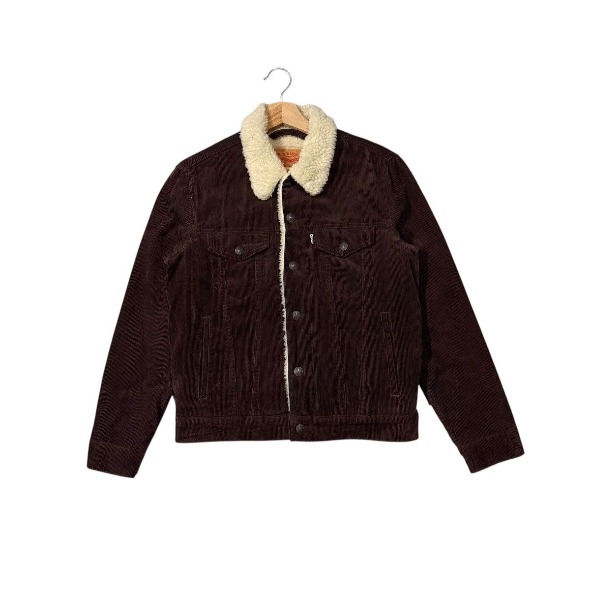 Levi's Vintage Levis Strauss & Co Corduroy Sherpa Fleece Jacket Size US XS / EU 42 / 0 - 1 Thumbnail