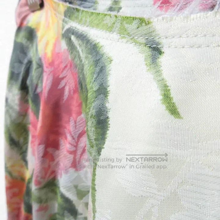 Comme des Garcons Comme Des Garcons size M Floral silk blend distorted skirt Size 23" - 3 Thumbnail