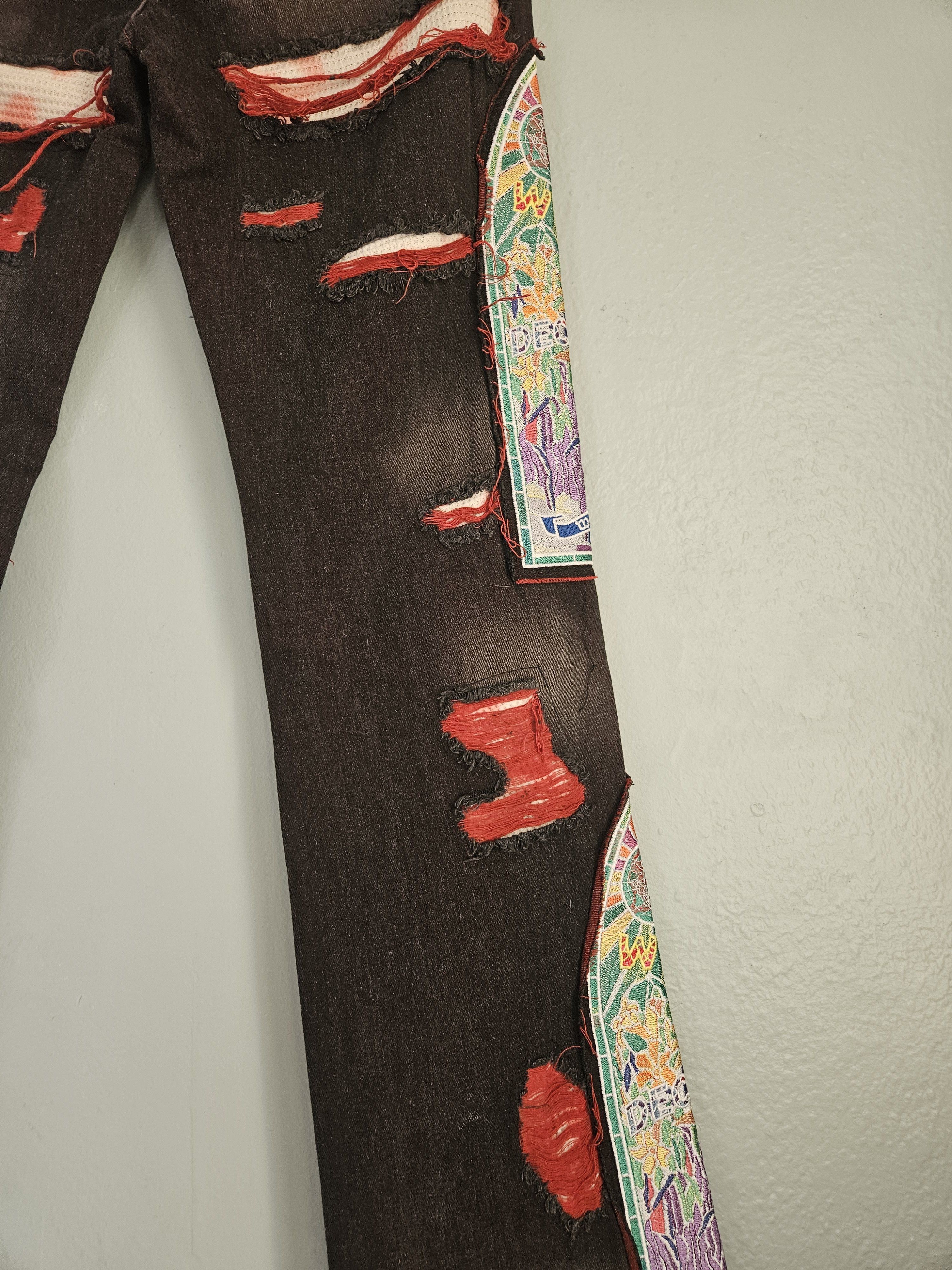 Who Decides War Who Decides War Mrdr Brvdo Crimson Fusion Denim Jeans Size US 30 / EU 46 - 9 Thumbnail