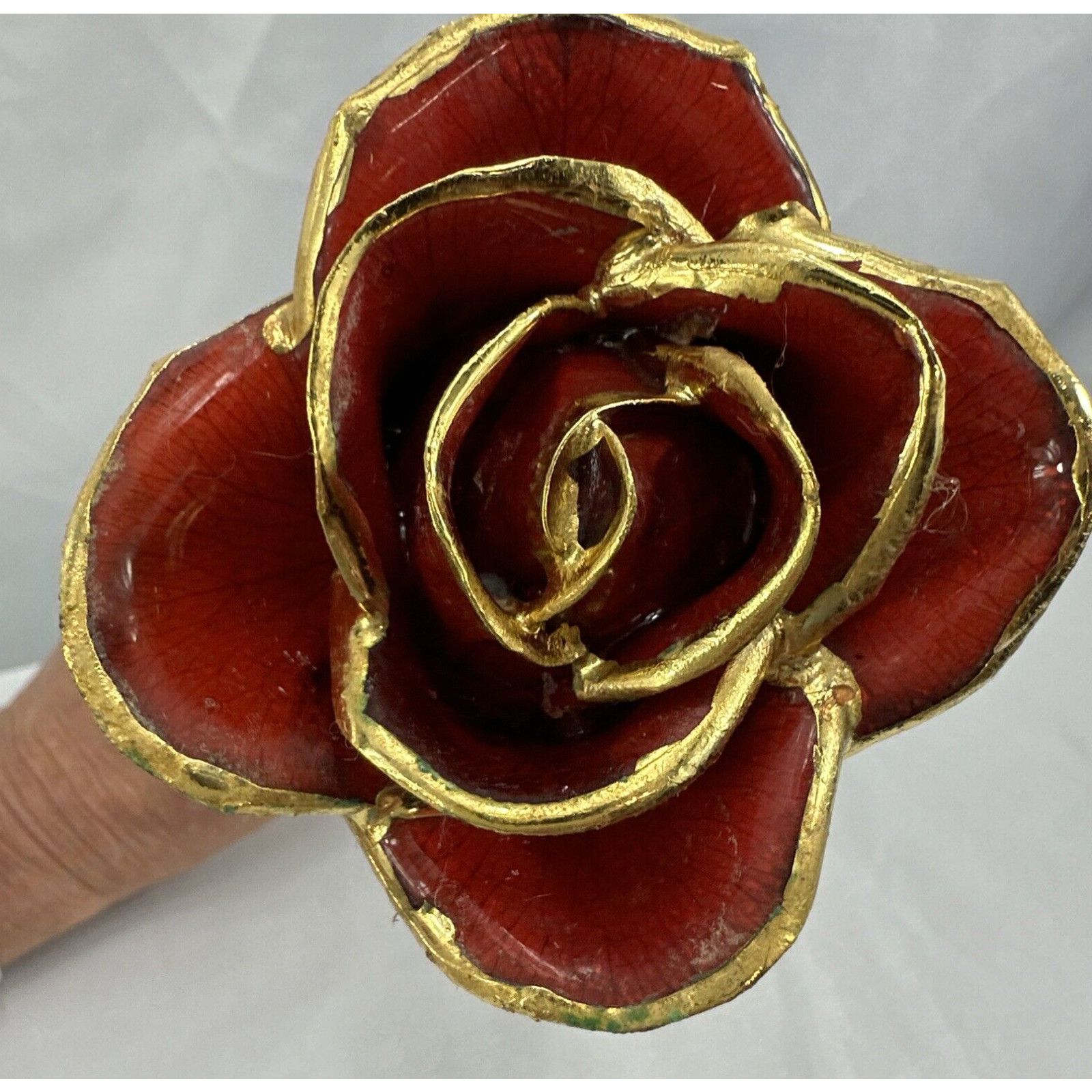 Other 24K Gold Real Rose Dipped in Ruby Lacquered last forever Size ONE SIZE - 4 Thumbnail