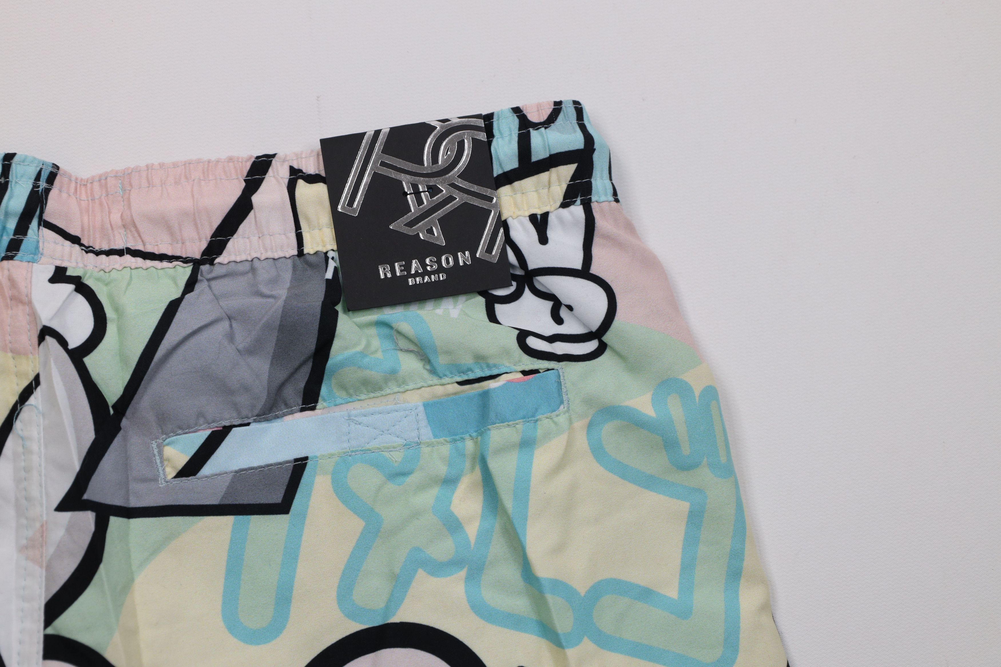 Vintage Deadstock Y2K Streetwear Graffiti Cartoon Lined Cargo Shorts Size US 30 / EU 46 - 10 Thumbnail