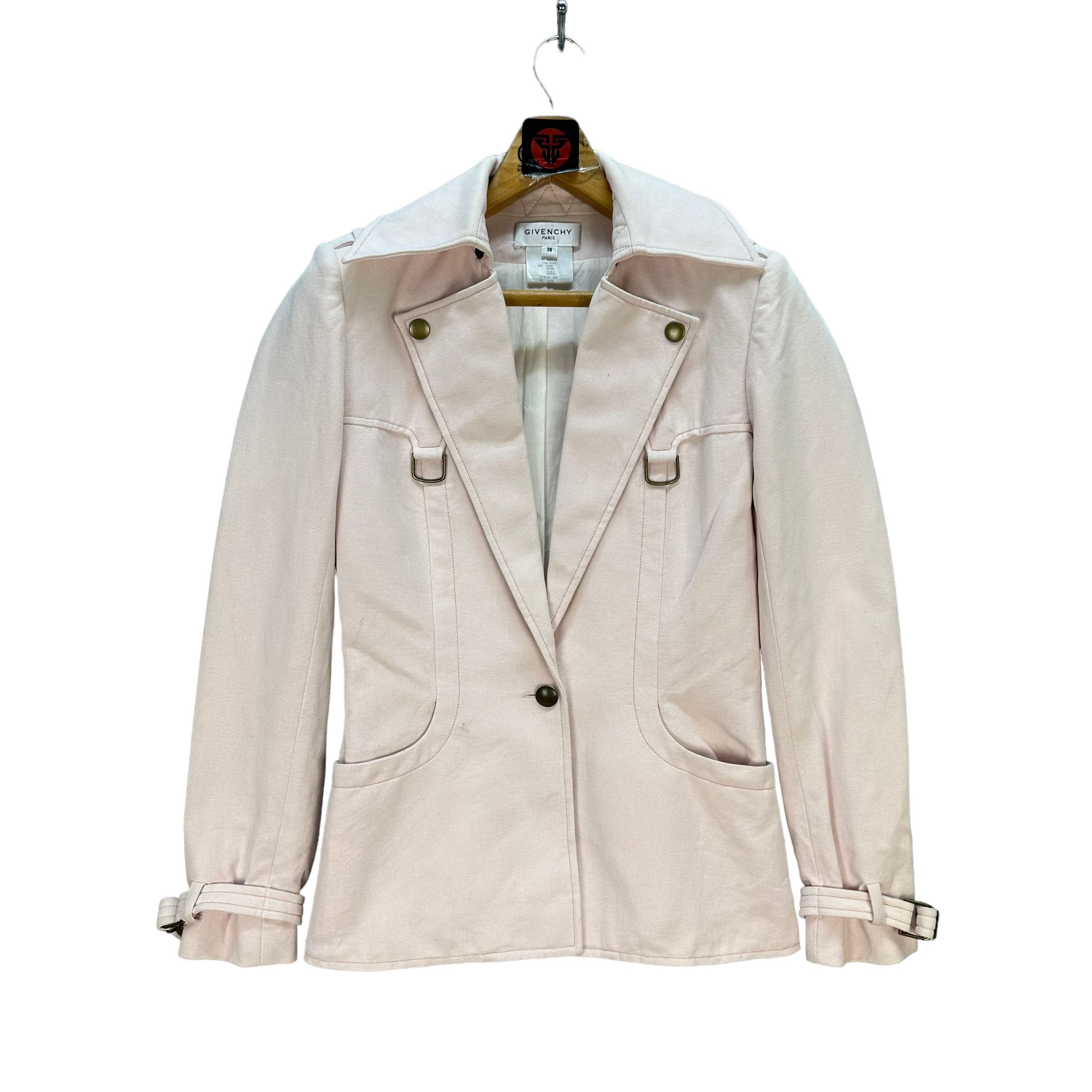 Givenchy GIVENCHY PARIS STYLISH DOUBLE COLLAR JACKET #7599-156 Size S / US 4 / IT 40 - 1 Thumbnail