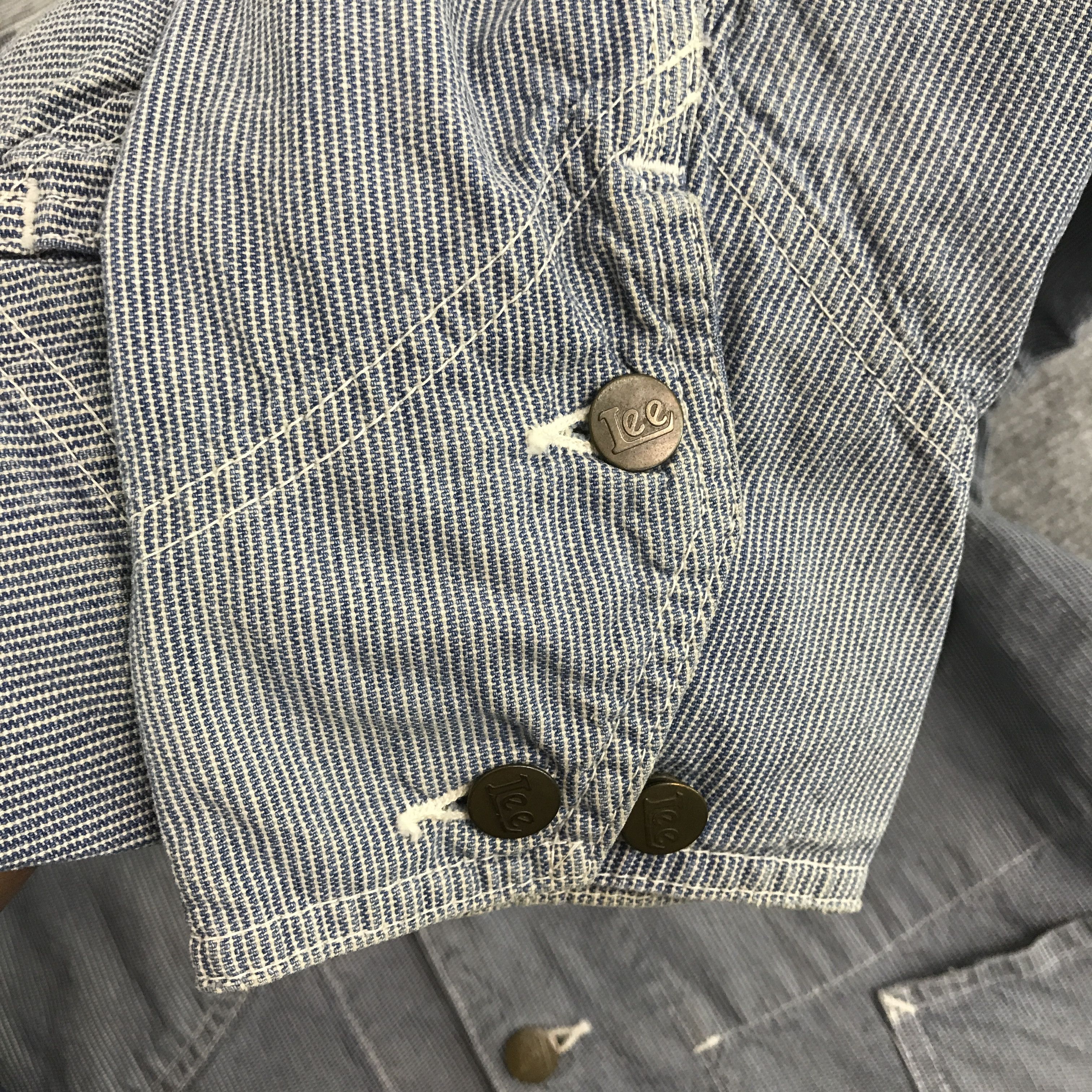 Japanese Brand × Lee Rare lee Striped Button Up denim jacket Size US M / EU 48-50 / 2 - 7 Thumbnail