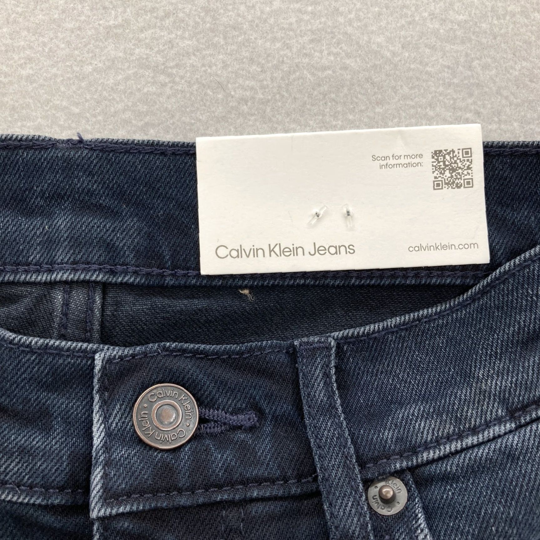 Calvin Klein Calvin Klein Jeans Womens 26 Flare Jeans Dark Blue Denim Stretch 90s Retro Vintage Style Women Size 26" / US 2 / IT 38 - 5 Thumbnail