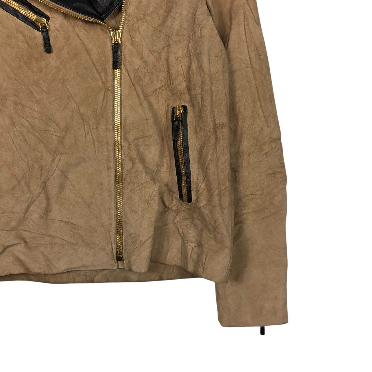 Gucci 🔥ARCHIVE PIG SKINS BIKER LEATHER JACKET GUCCI DOUBLE COLLAR Size US M / EU 48-50 / 2 - 7 Thumbnail
