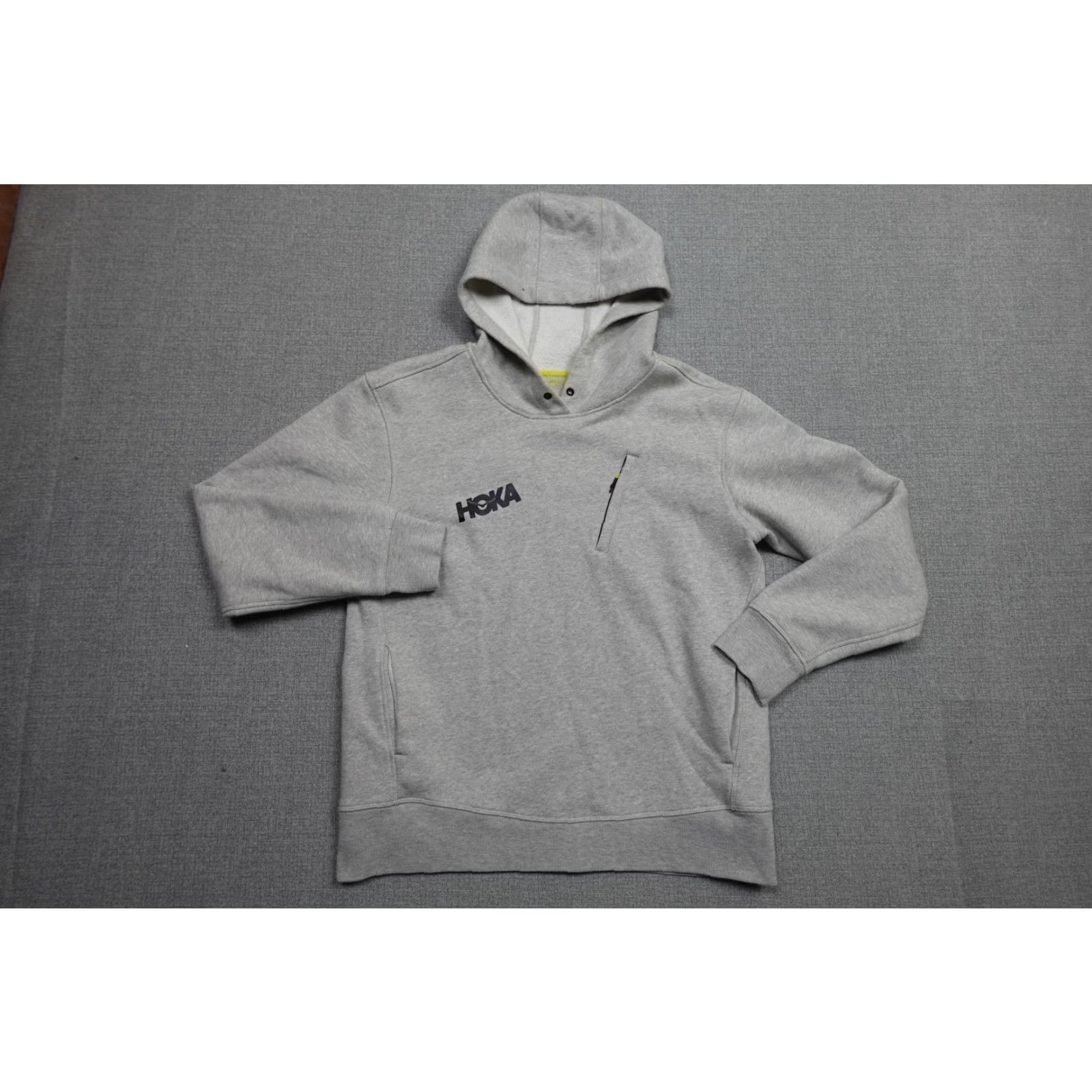 Vintage HOKA ONE ONE Sweatshirt Mens M Gray Fleece Pullover Hooded Pocket Logo Running Pullover Hoodie Jacket Bloodlines? Size US M / EU 48-50 / 2 - 4 Thumbnail